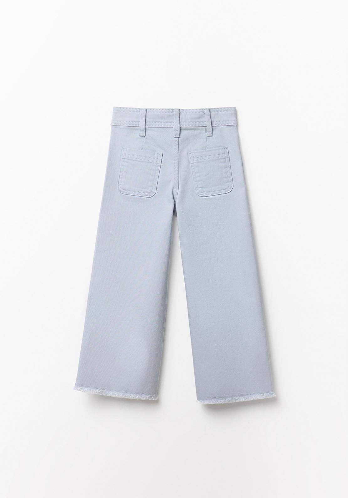 Straight Leg Trousers - Blue