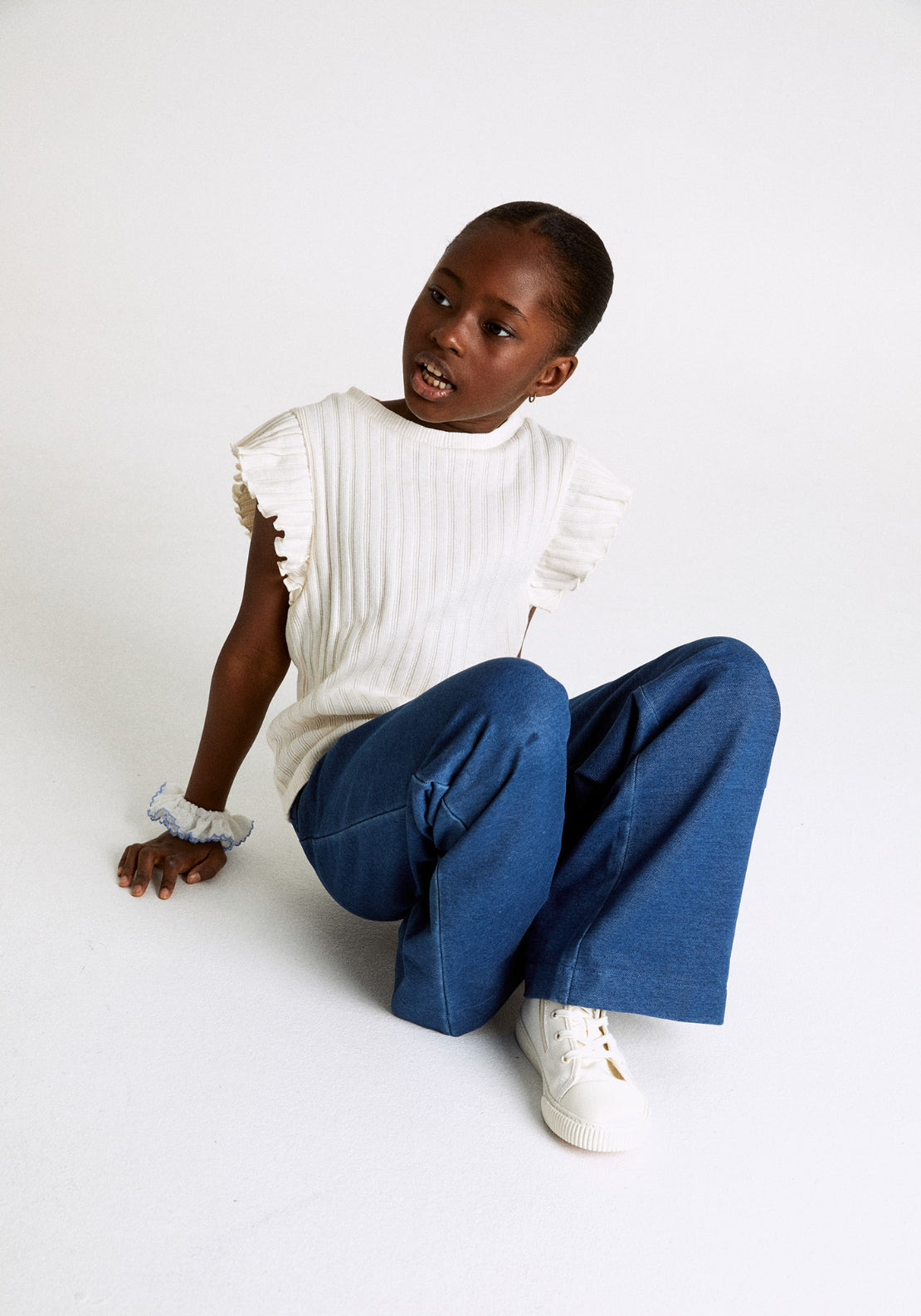 Marine Denim Trousers - Blue