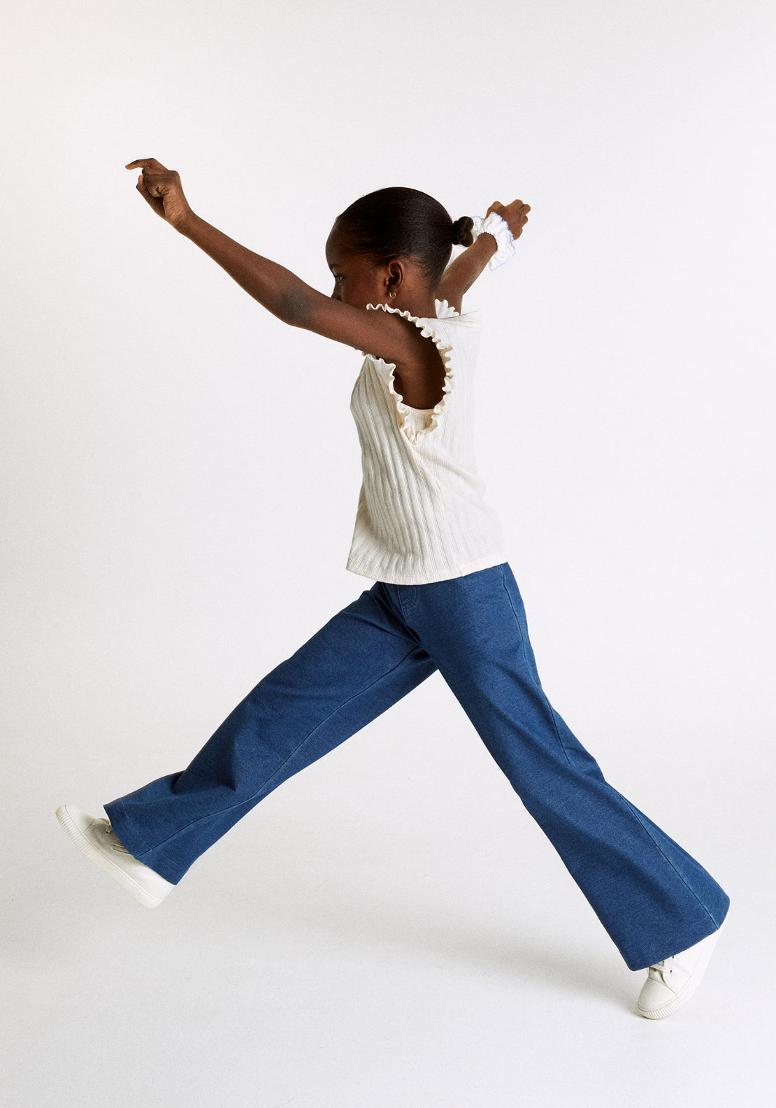 Marine Denim Trousers - Blue