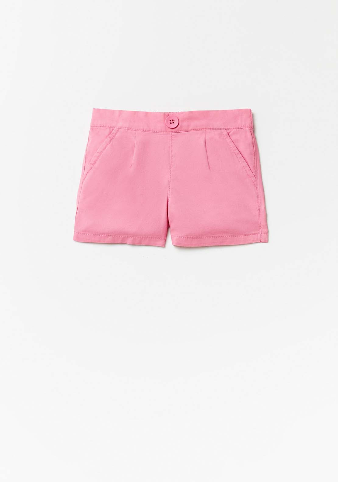 Sfera Pink Plain Twill Shorts - Pink 1 Shaws Department Stores
