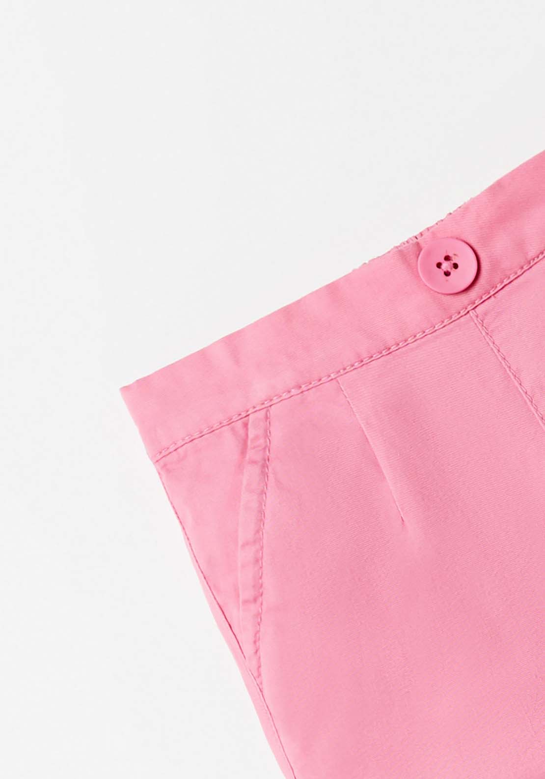 Sfera Pink Plain Twill Shorts - Pink 4 Shaws Department Stores
