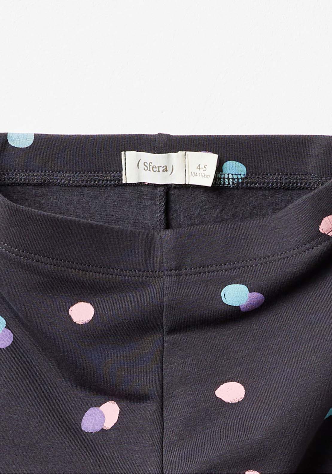 Sfera Polka Dot Leggings - Black 2 Shaws Department Stores