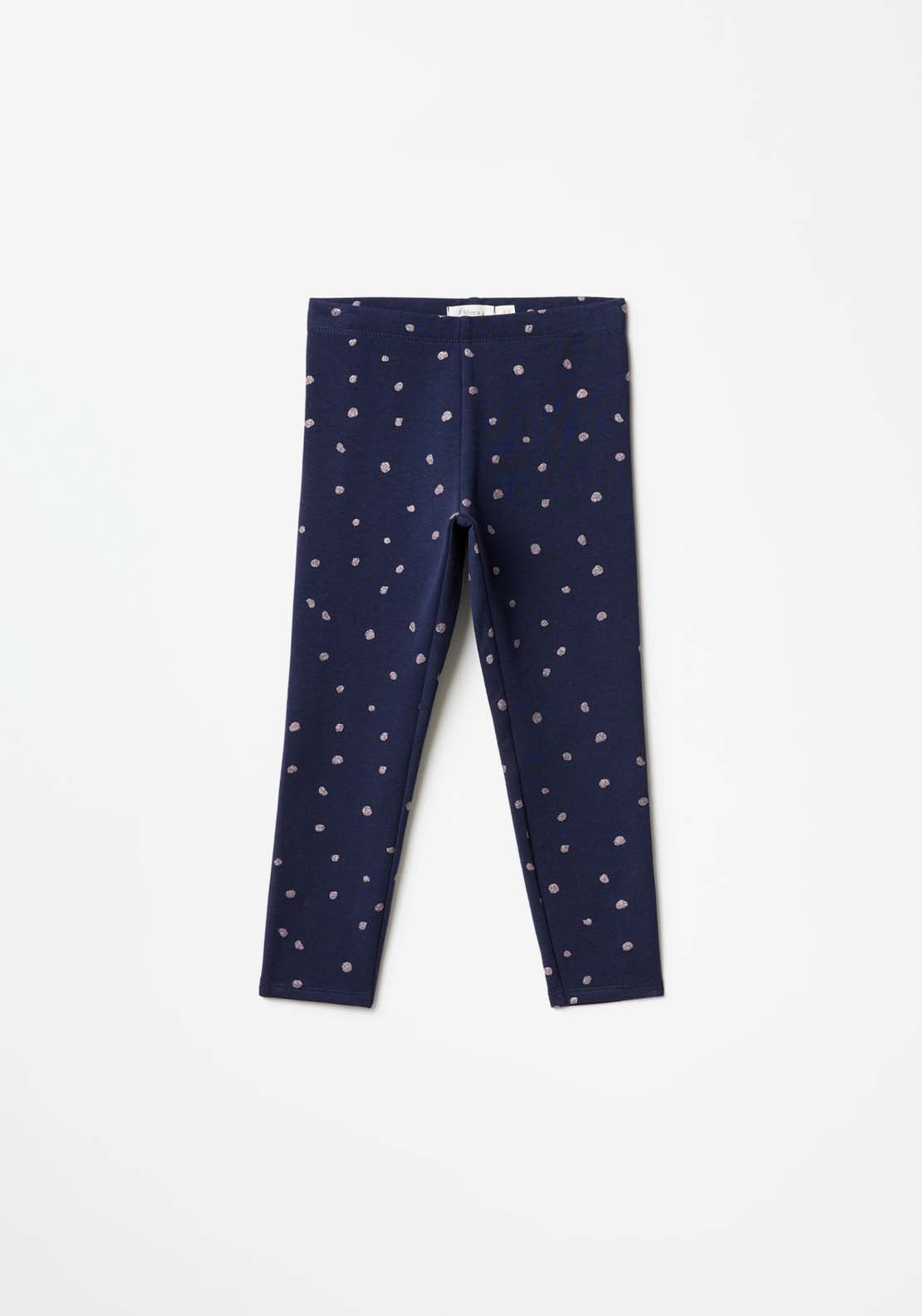 Sfera Glitter Dot Leggings - Navy Glitter 1 Shaws Department Stores