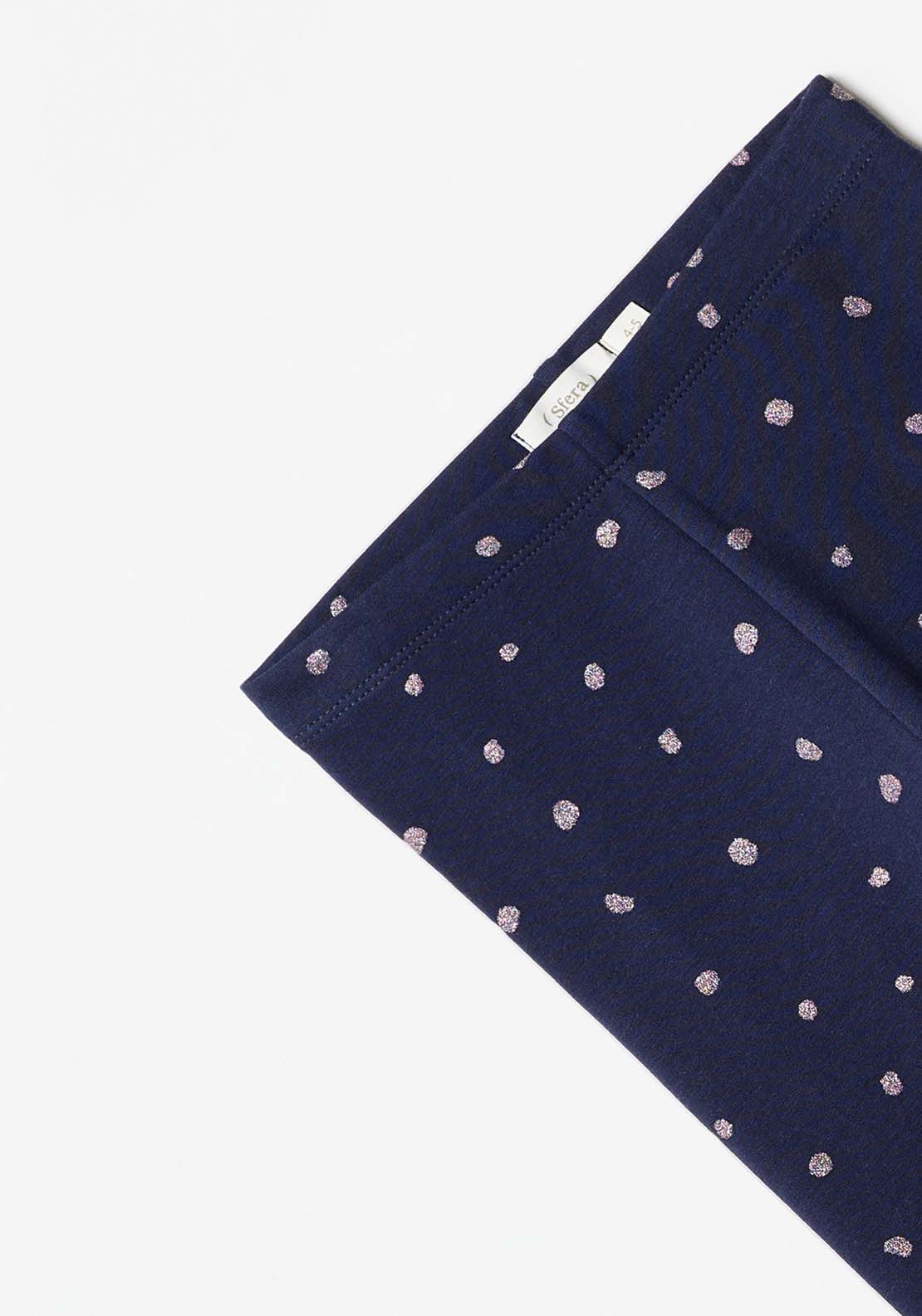 Sfera Glitter Dot Leggings - Navy Glitter 4 Shaws Department Stores