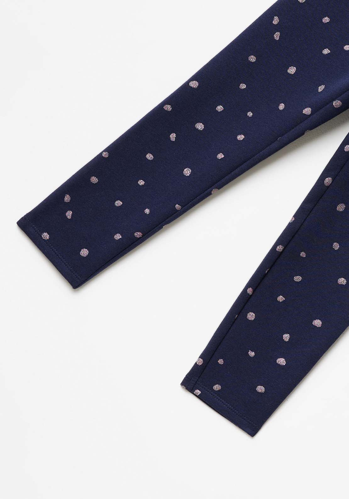 Sfera Glitter Dot Leggings - Navy Glitter 3 Shaws Department Stores