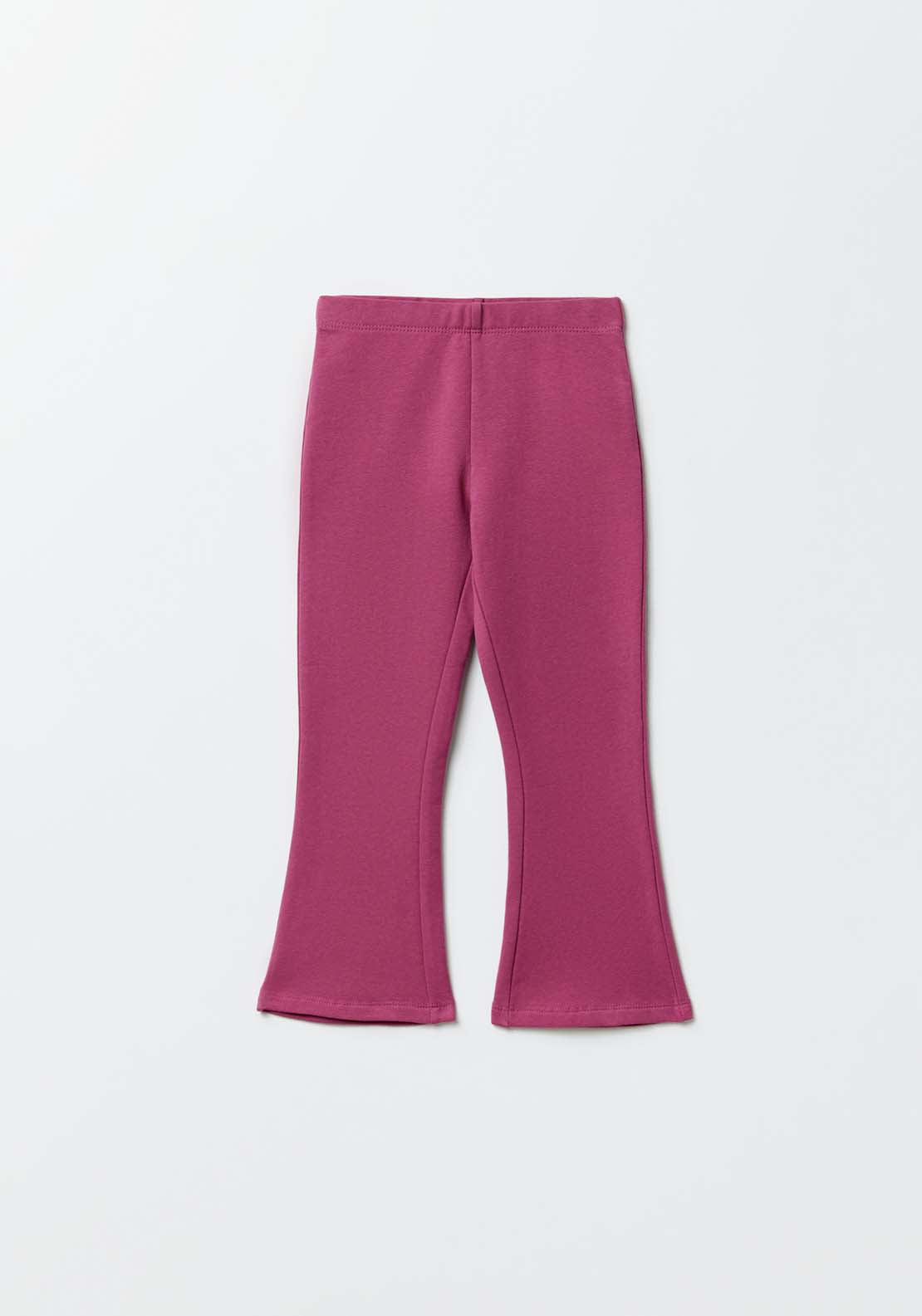 Sfera Girls Plush flared trousers - Plum 1 Shaws Department Stores