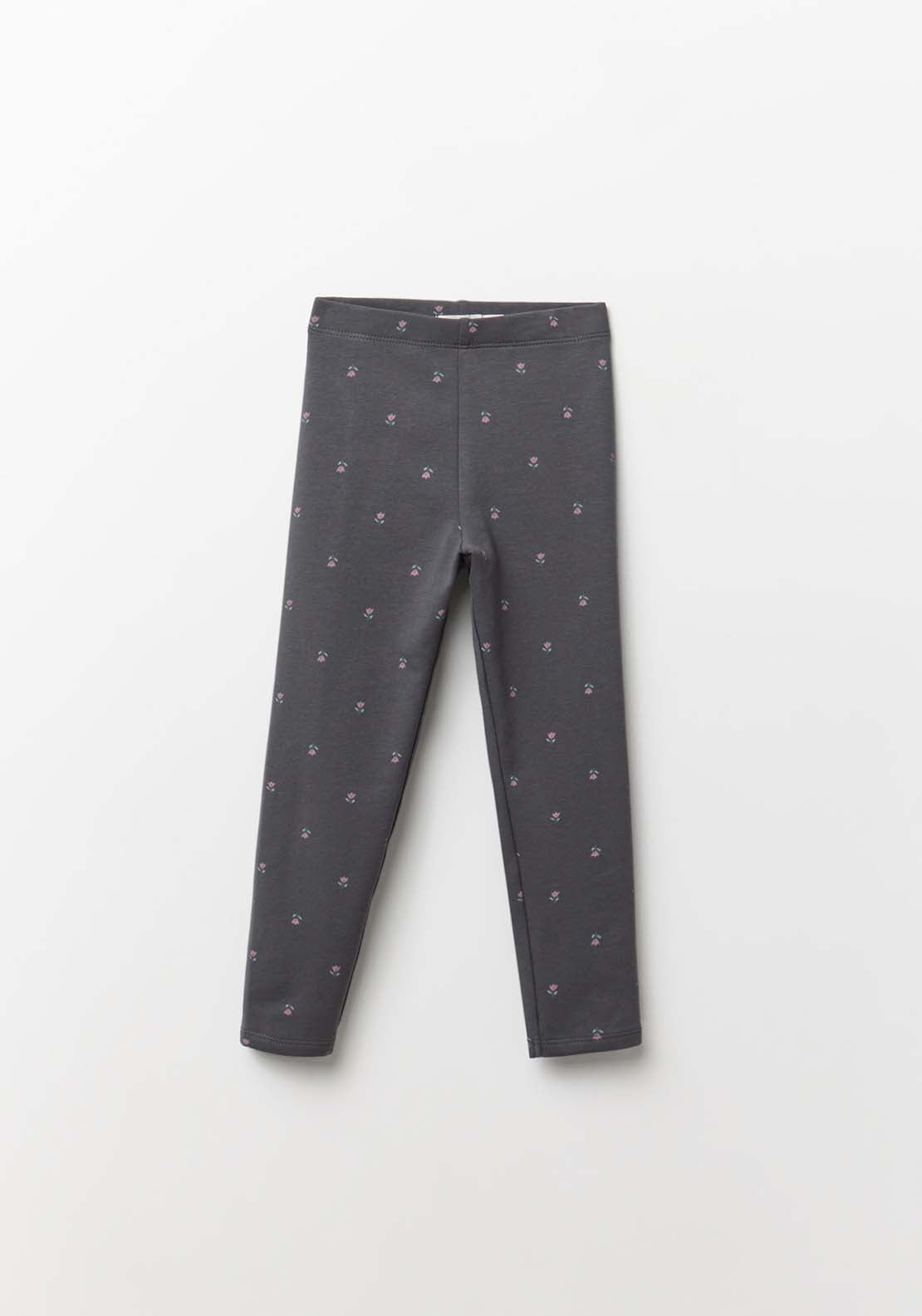 Multicolour Plush Leggings - Black