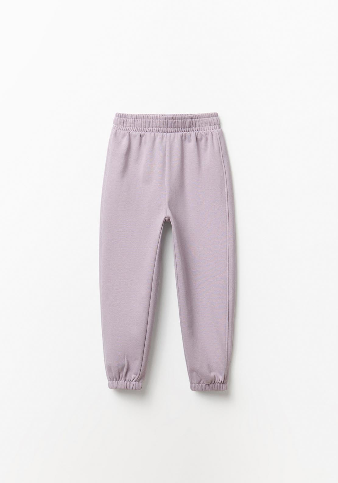 Soft Plush Basic Joggers - Purple