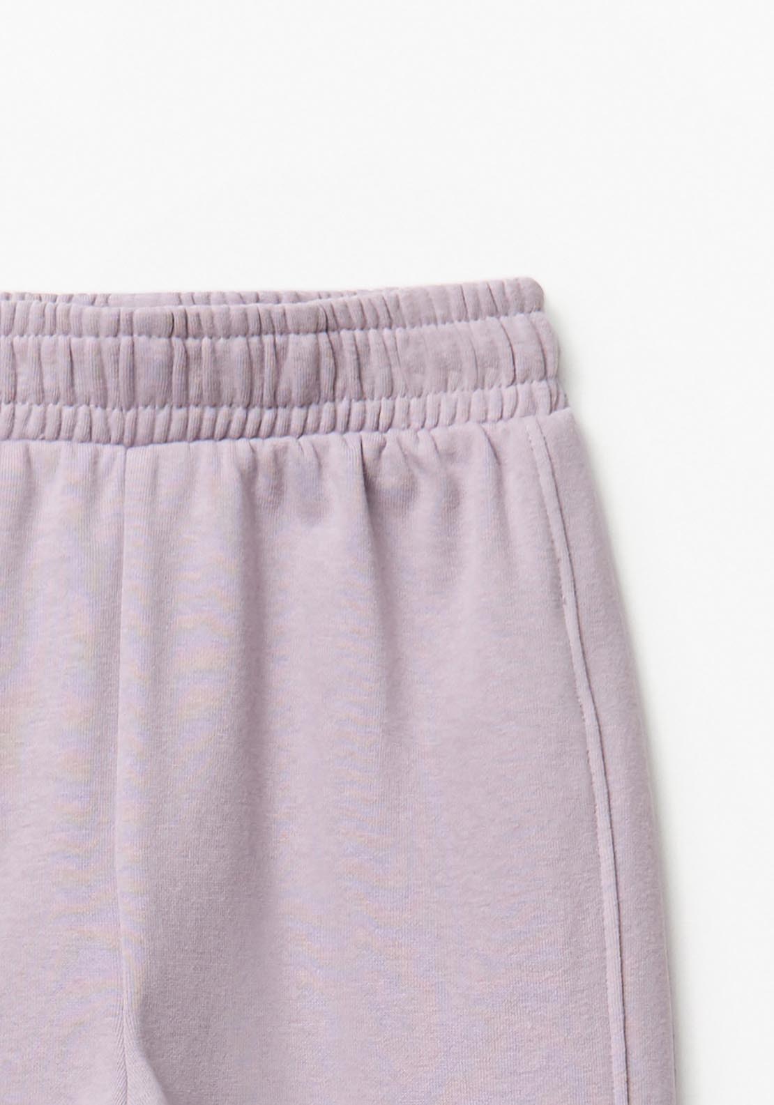 Soft Plush Basic Joggers - Purple
