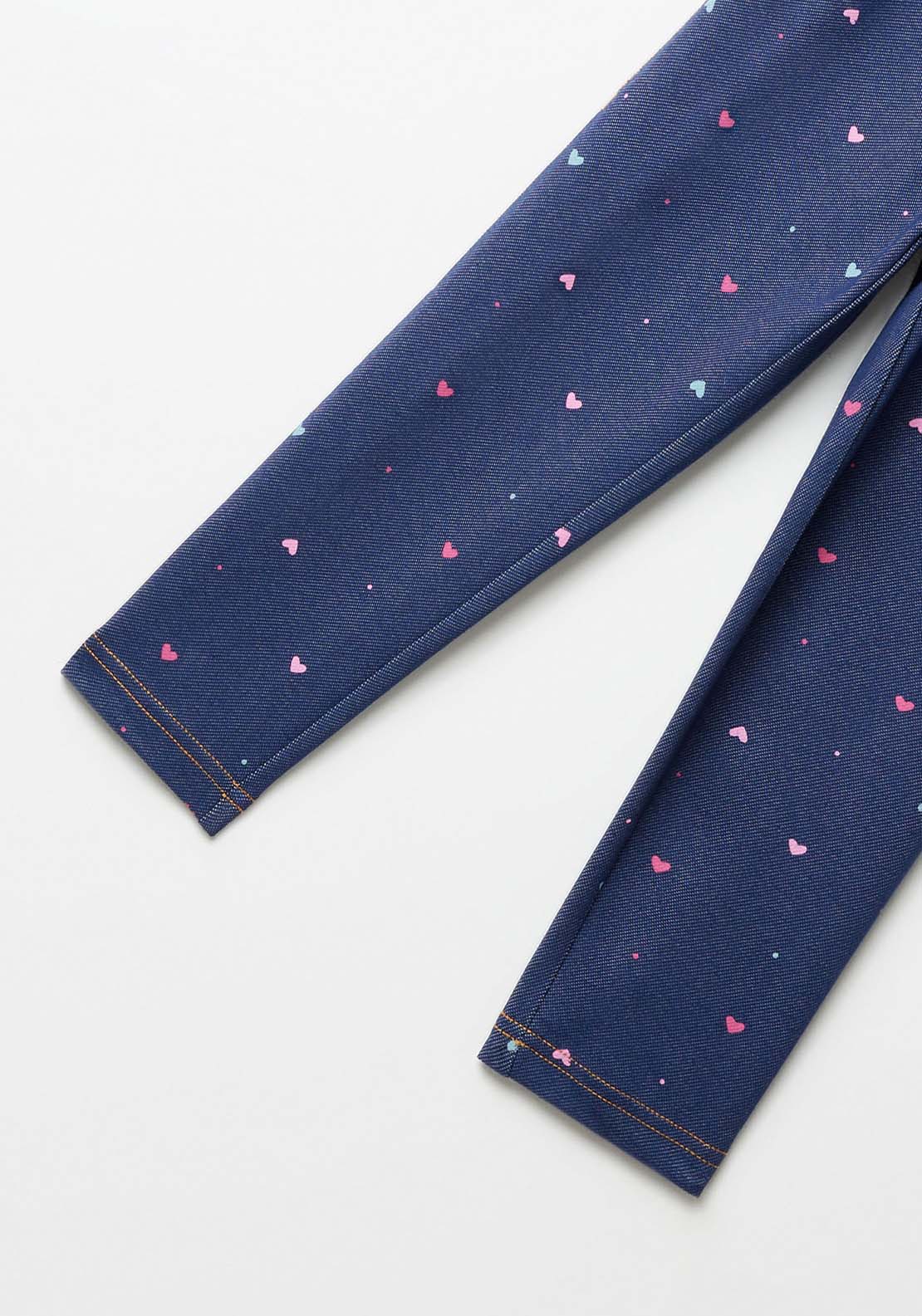 Sfera Girl Denim Muti Polka Dot Leggings - Blue 4 Shaws Department Stores