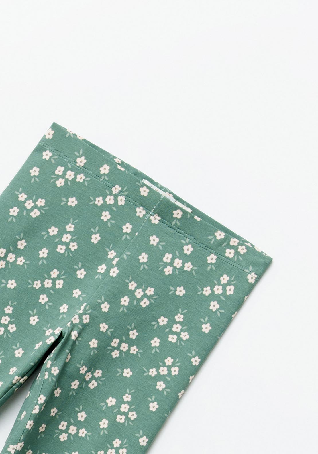Sfera Printed Leggings - Green 3 Shaws Department Stores