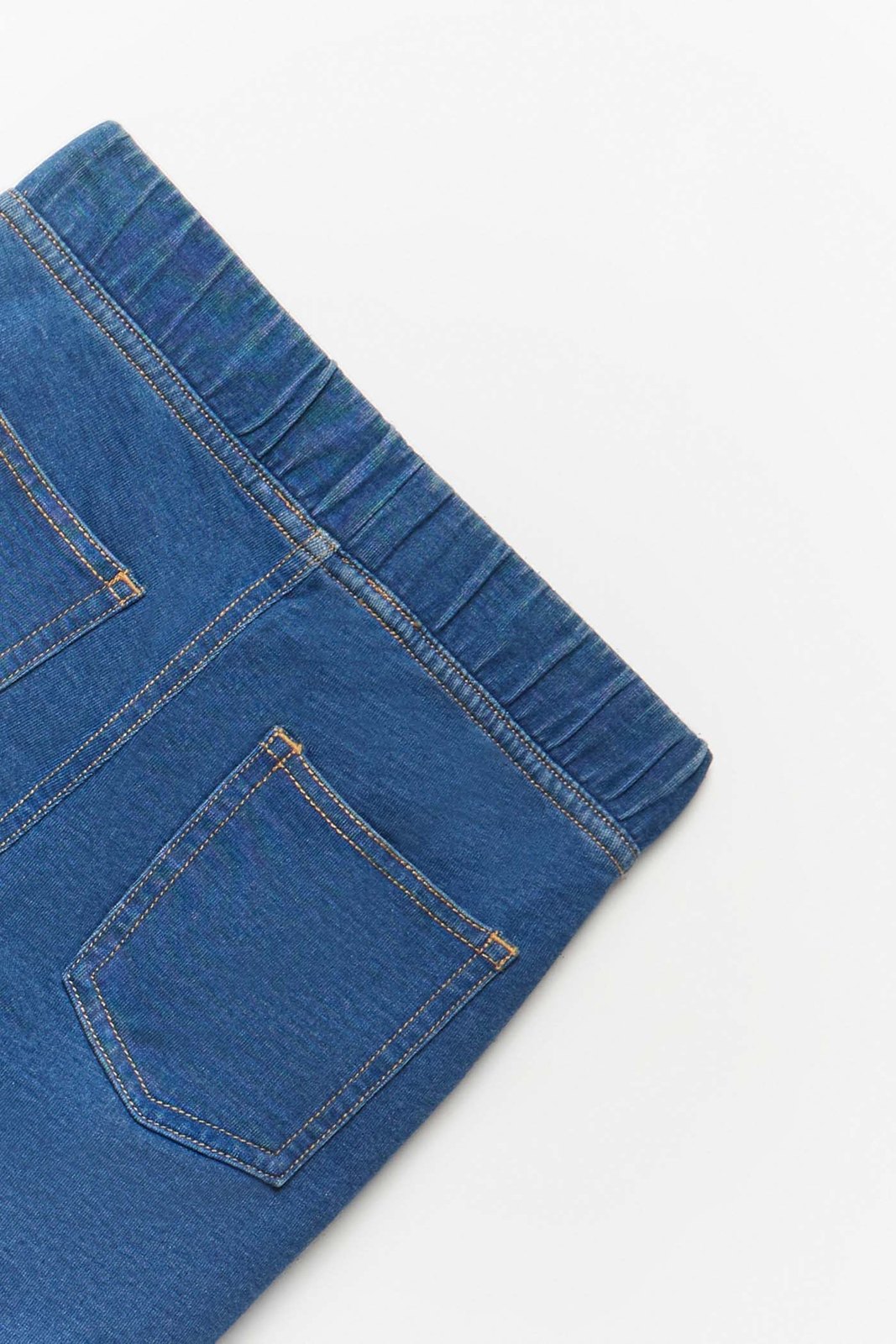 Denim Effect Leggings - Blue
