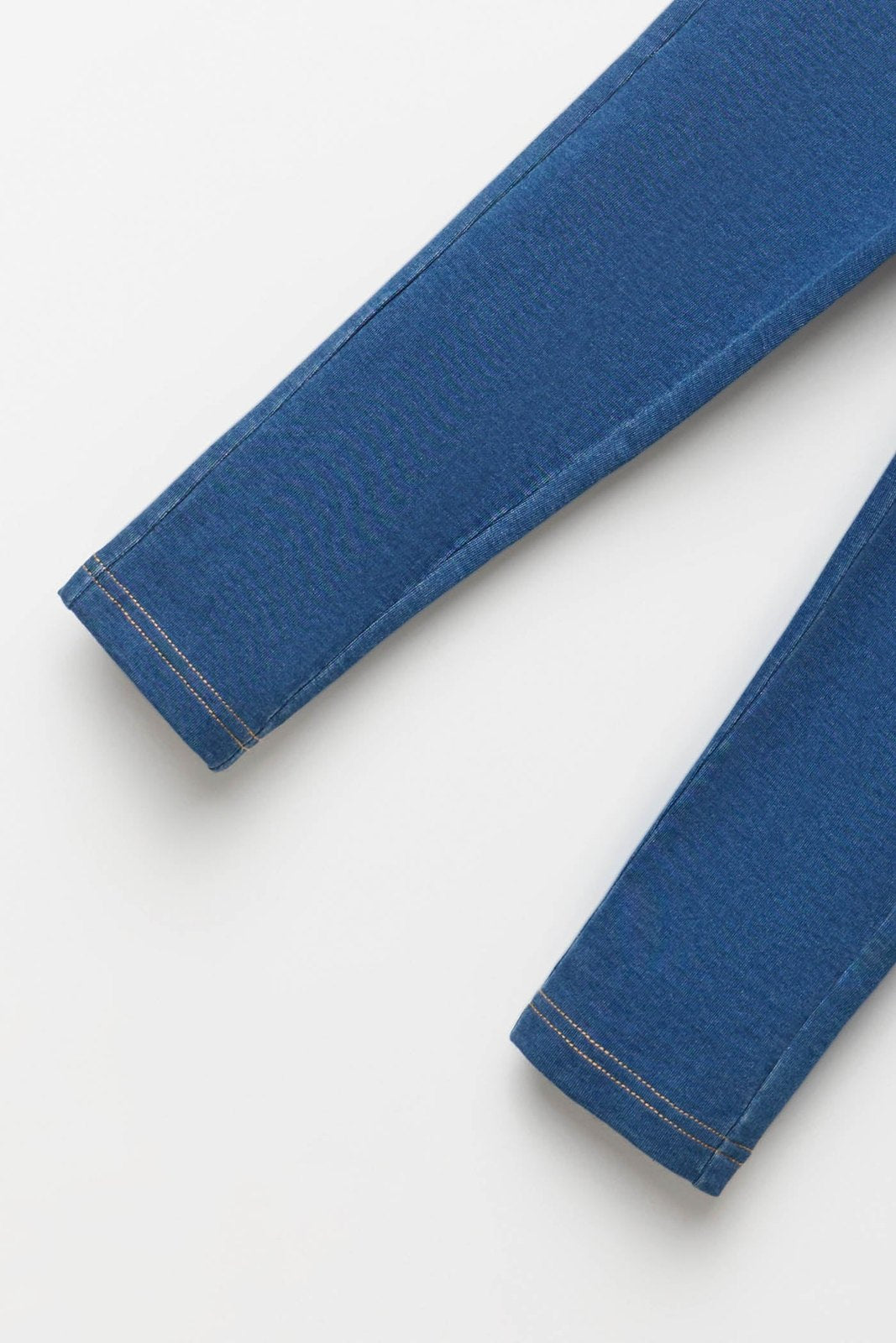 Denim Effect Leggings - Blue