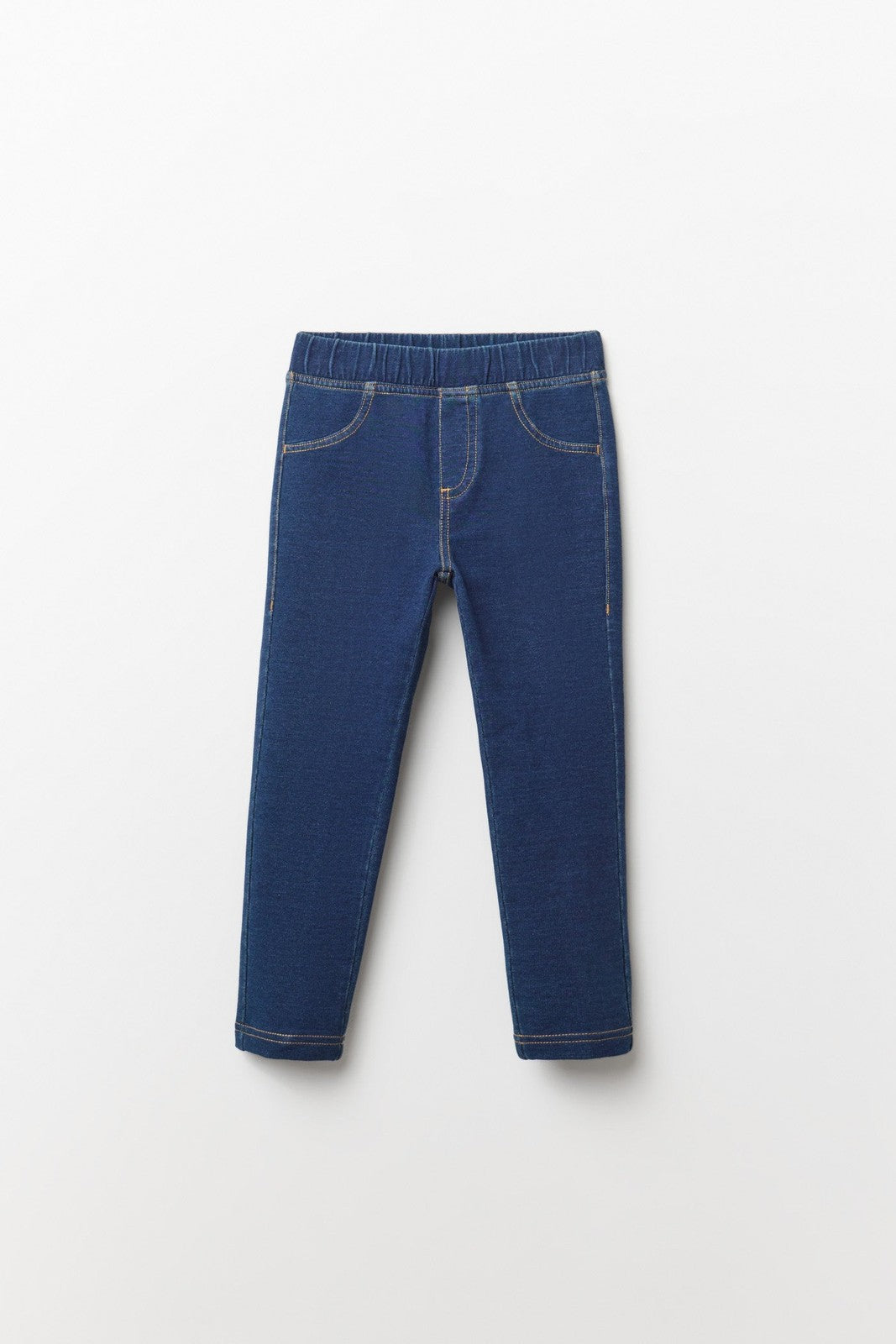 Denim Effect Leggings - Dark Denim