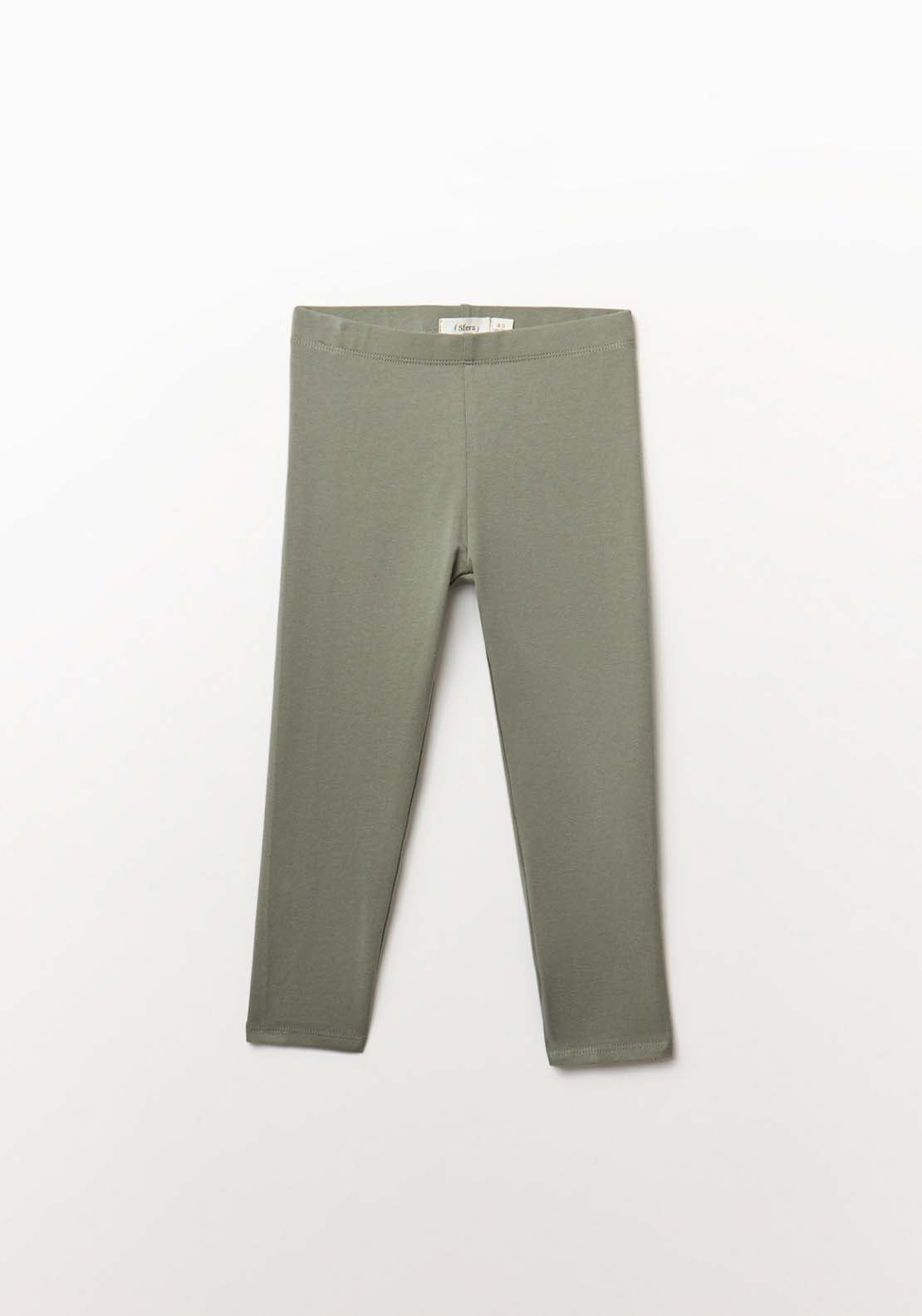 Plain Basic Leggings - Green