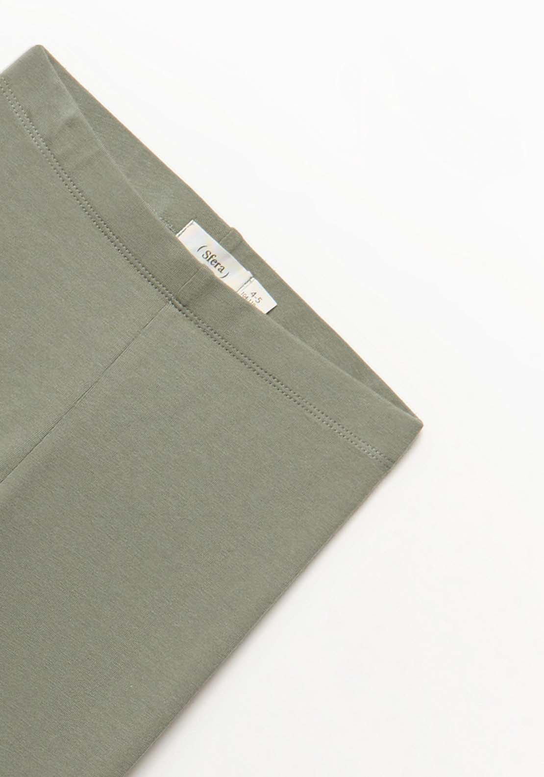 Plain Basic Leggings - Green