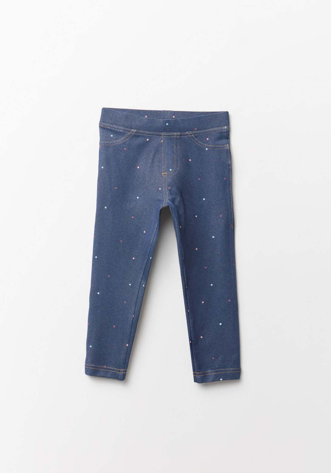 Denim Knit Leggings - Denim Light Wash