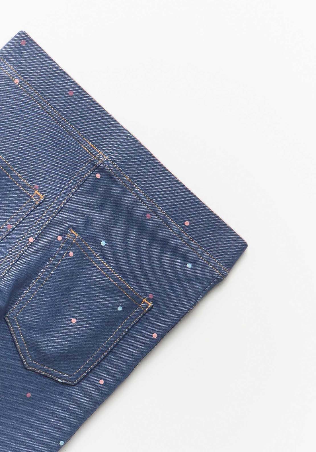 Denim Knit Leggings - Denim Light Wash