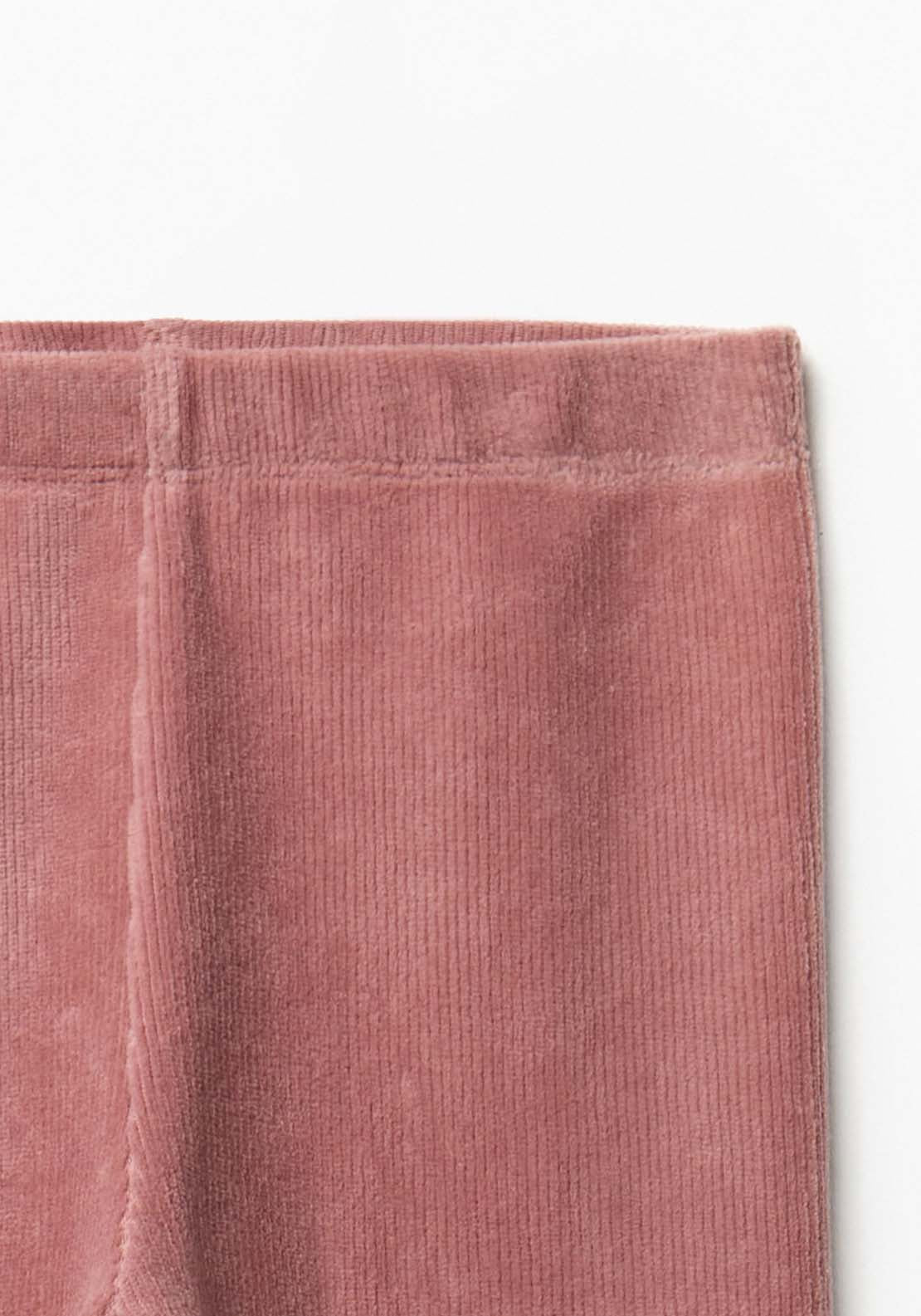 Sfera Ribbed Velour Leggings - Pink 4 Shaws Department Stores