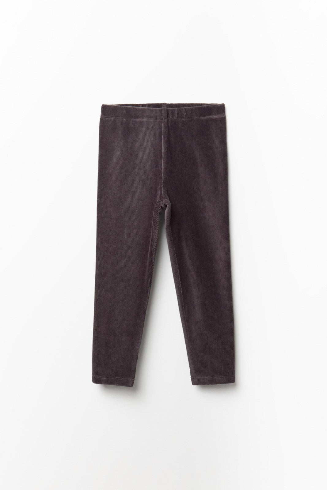 Ribbed Velour Leggings - Black