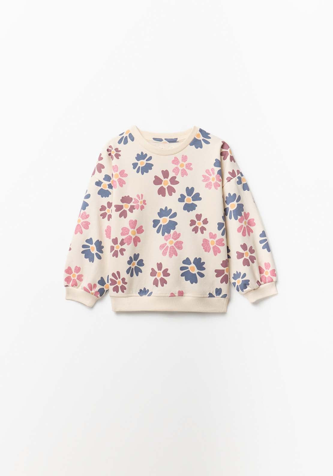Flower Fleece Set - Blue