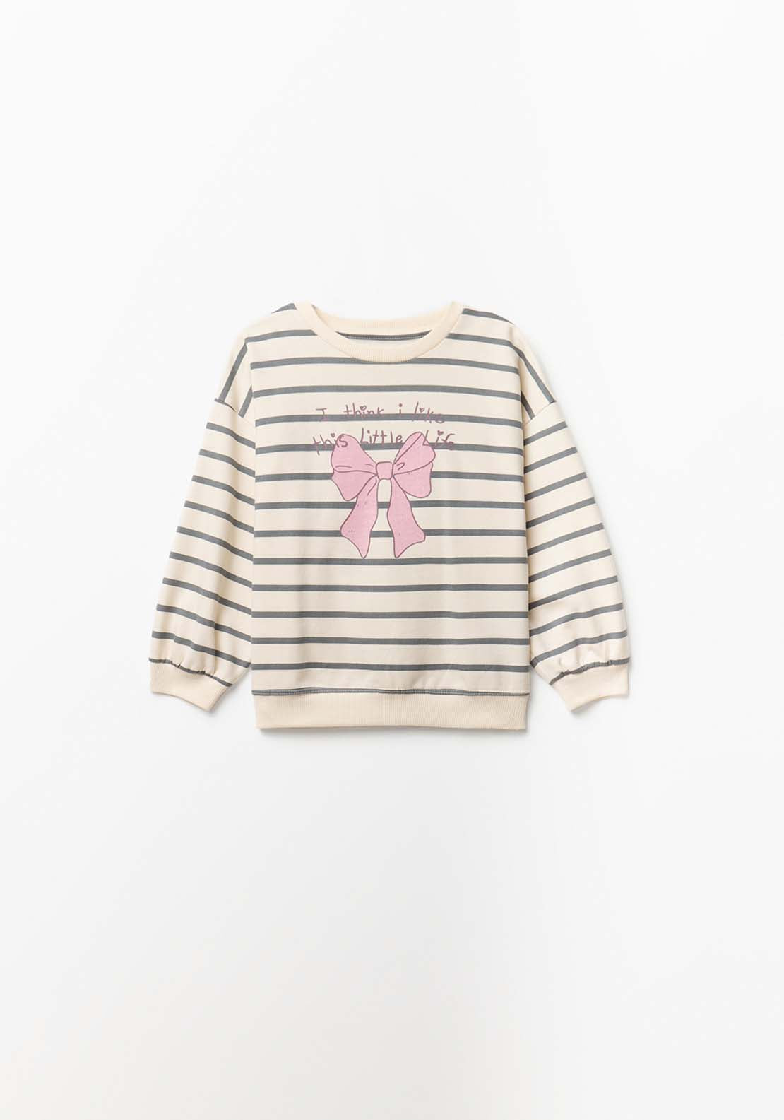 Stripe Fleece Set - Black