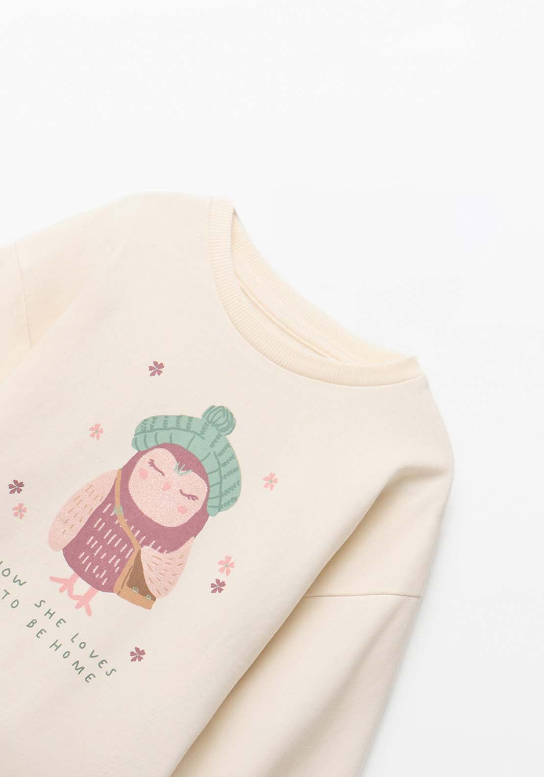 Owl Fleece Set - Pink