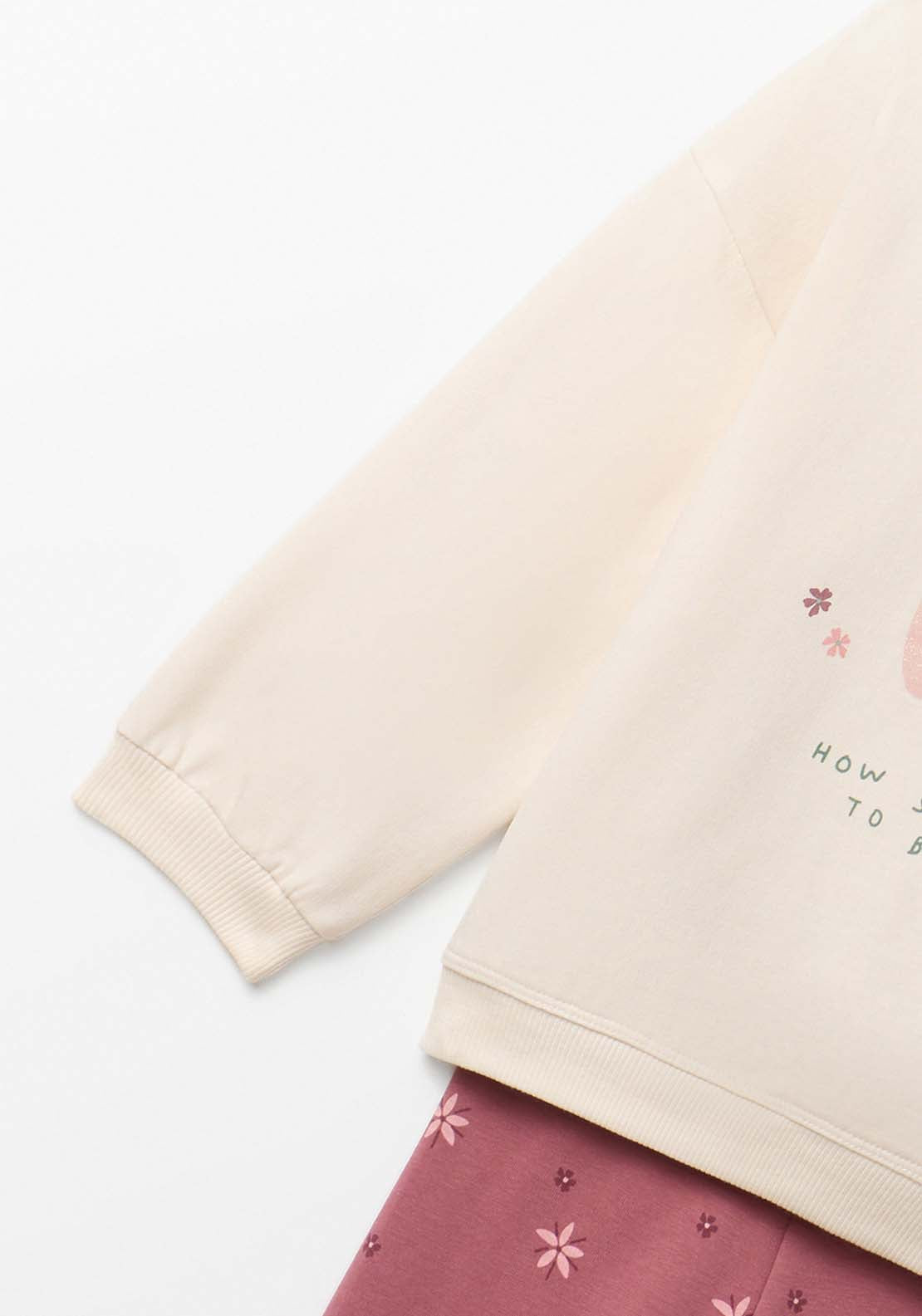 Owl Fleece Set - Pink