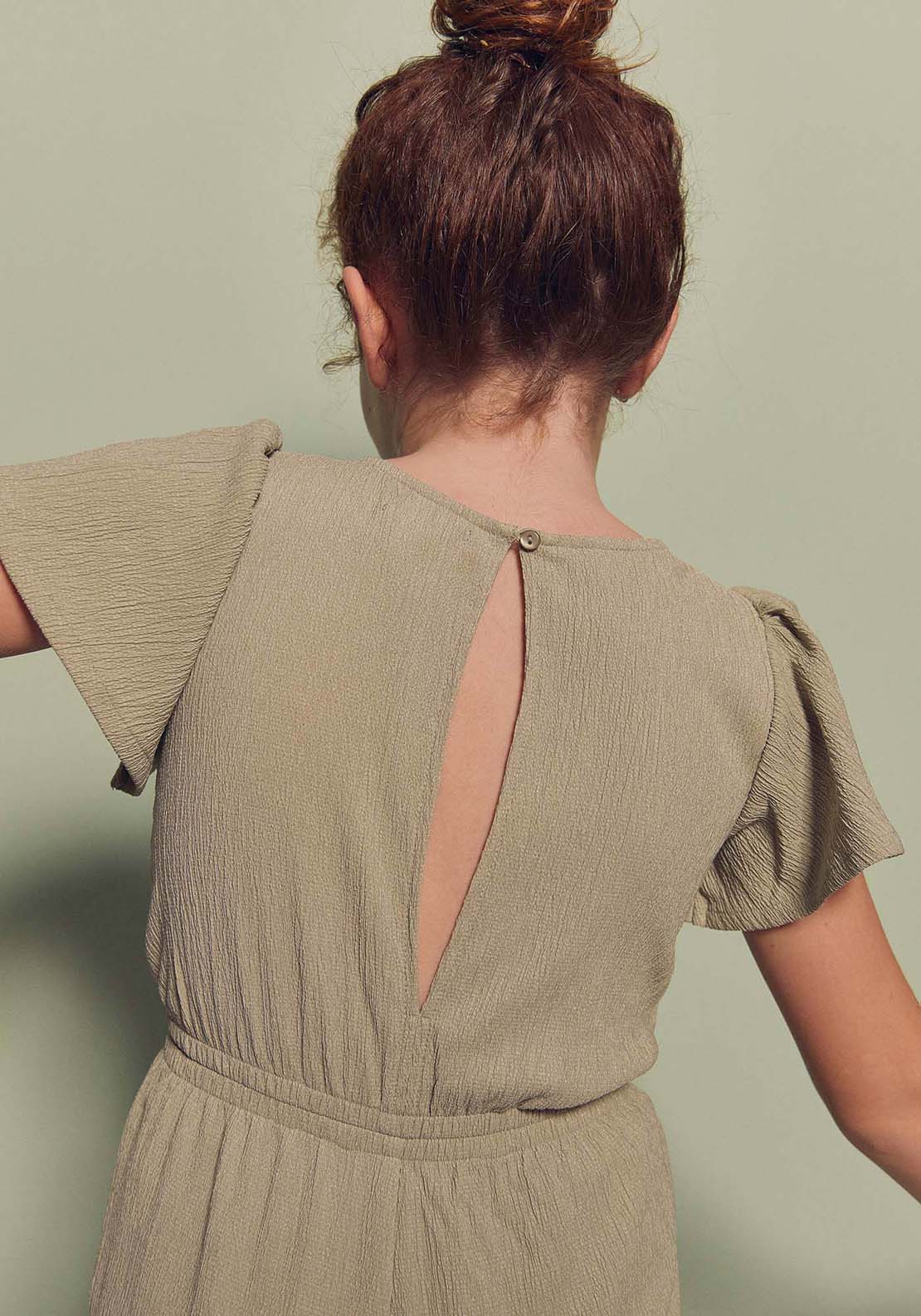 Sfera Jumpsuit With Side Cut Out - Green 3 Shaws Department Stores