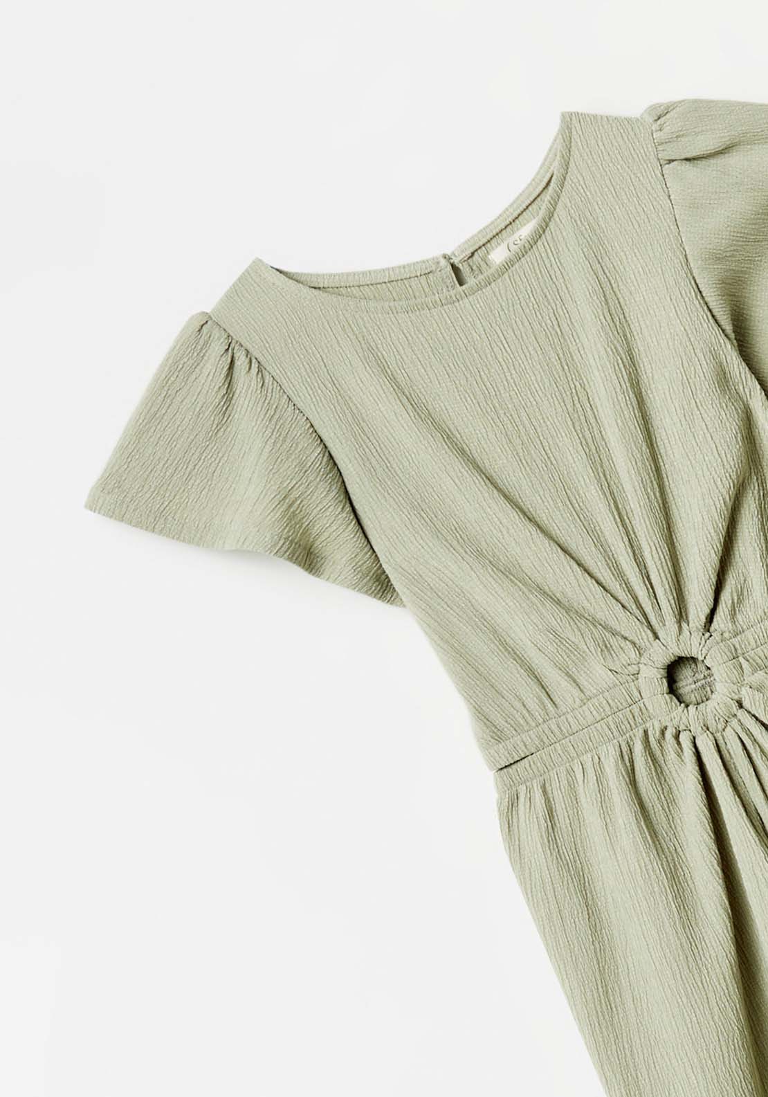 Sfera Jumpsuit With Side Cut Out - Green 6 Shaws Department Stores