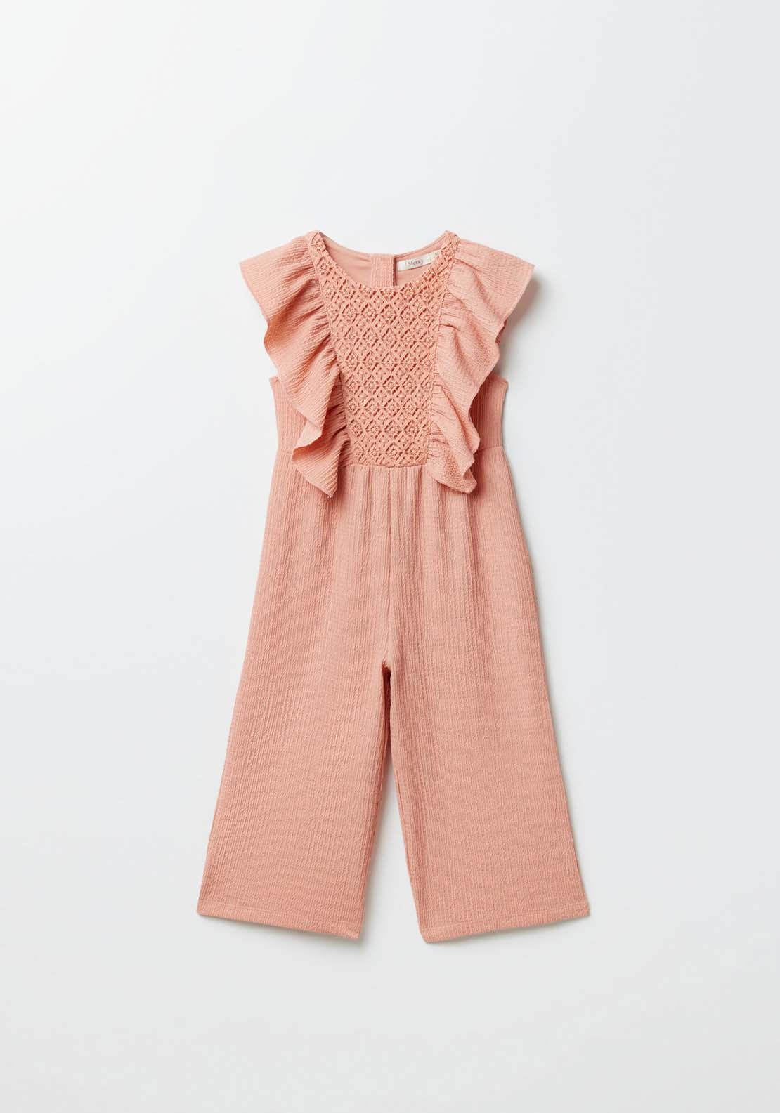 Sfera Long structured jumpsuit - Salmon 4 Shaws Department Stores