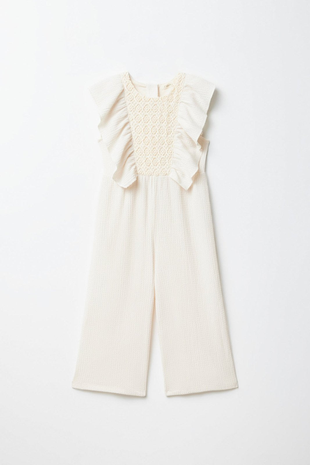 Sfera Long structured jumpsuit - Cream 8 Shaws Department Stores