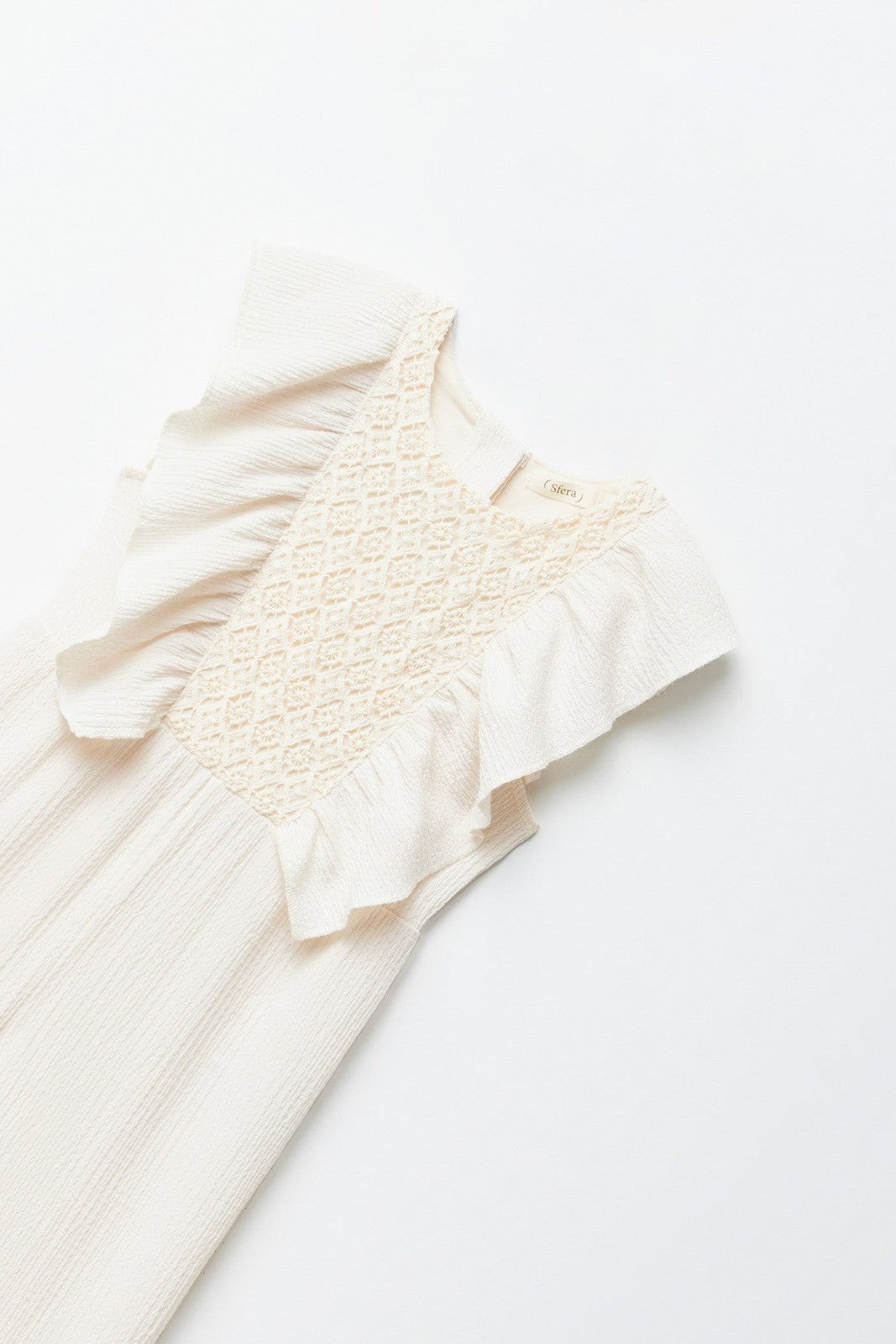 Sfera Long structured jumpsuit - Cream 1 Shaws Department Stores