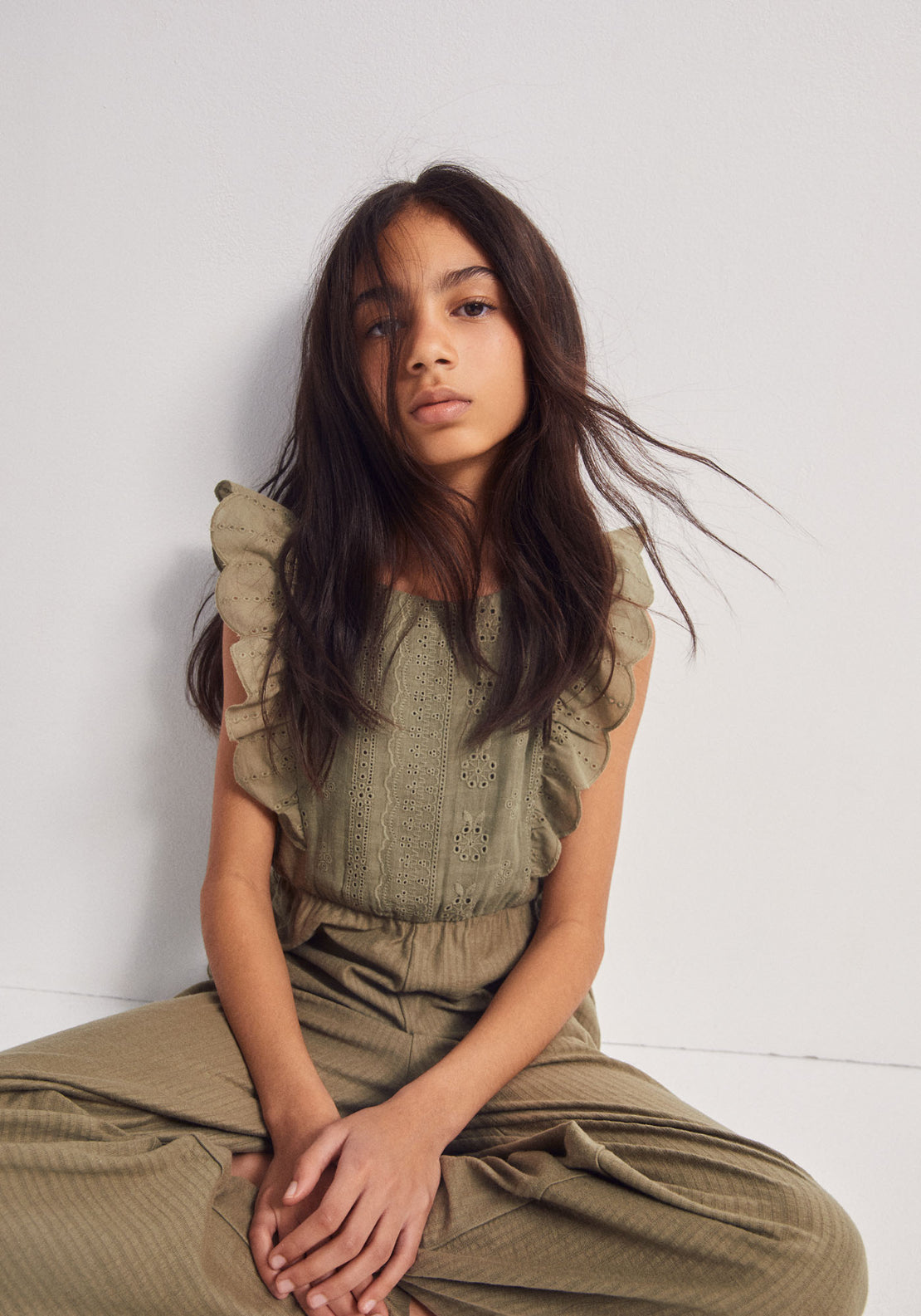 Fancy Circular Jumpsuit - Green