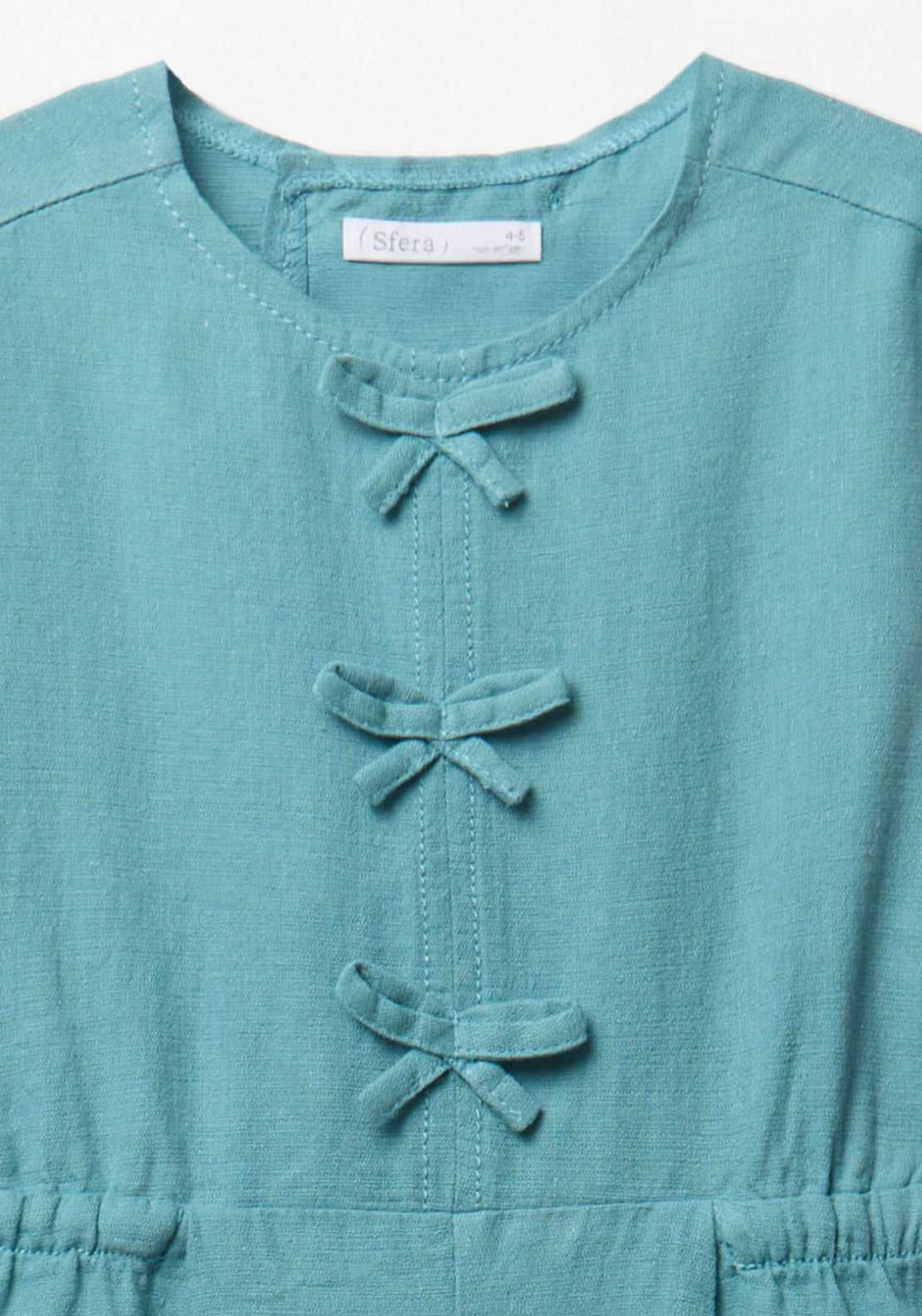 Jumpsuit With Bows - Blue