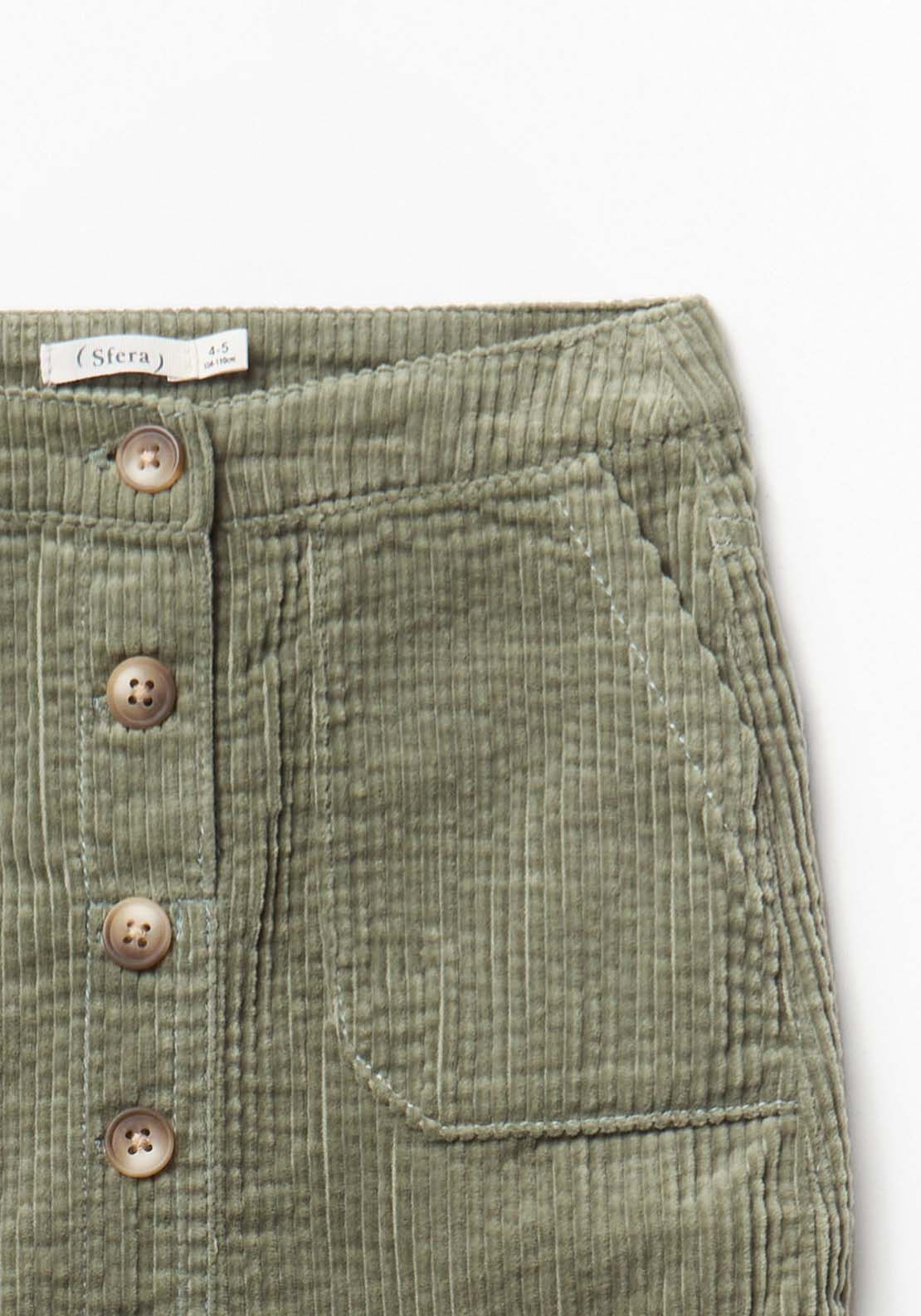 Corduory Skirt - Green