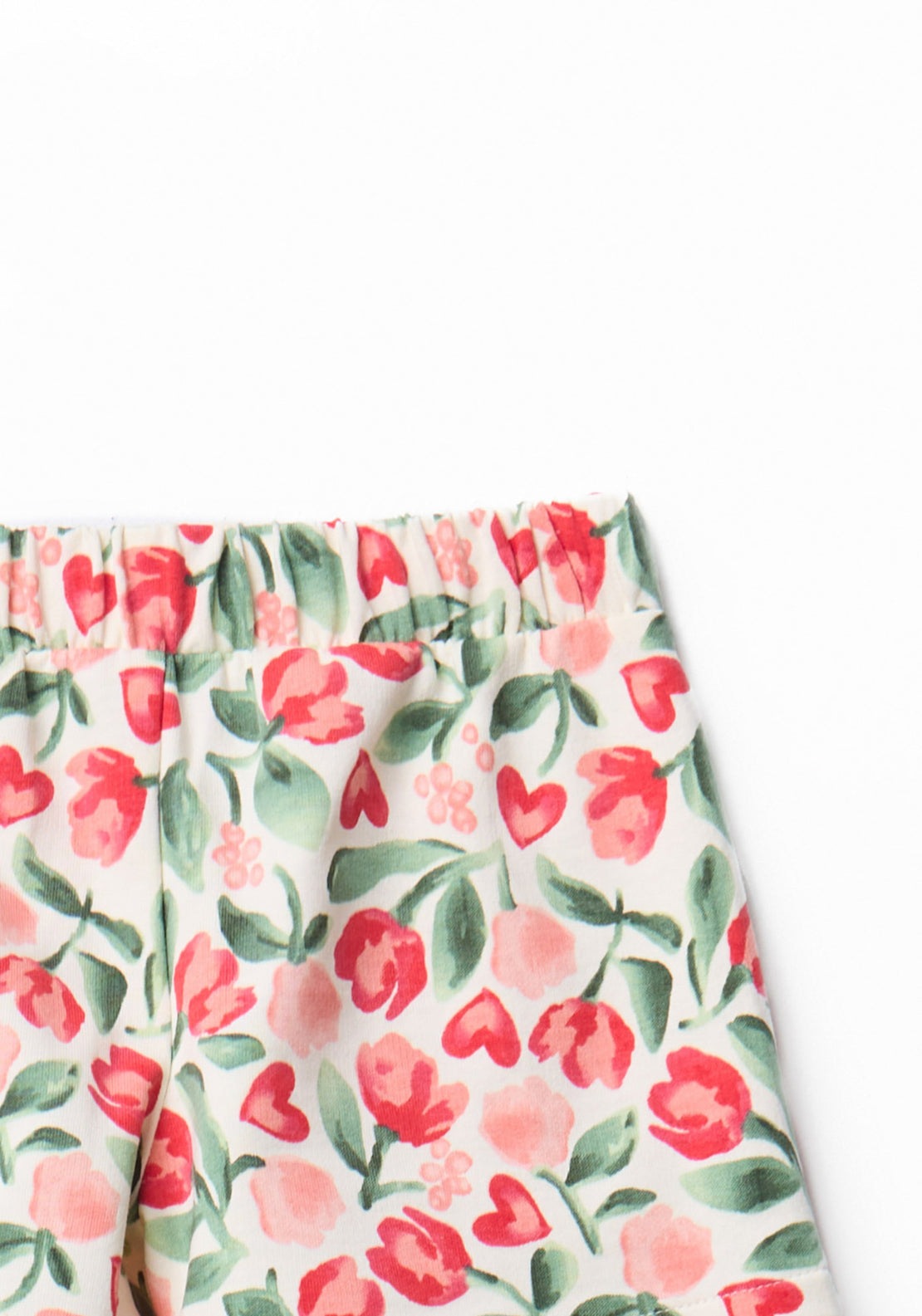 Floral Print Skort - Cream