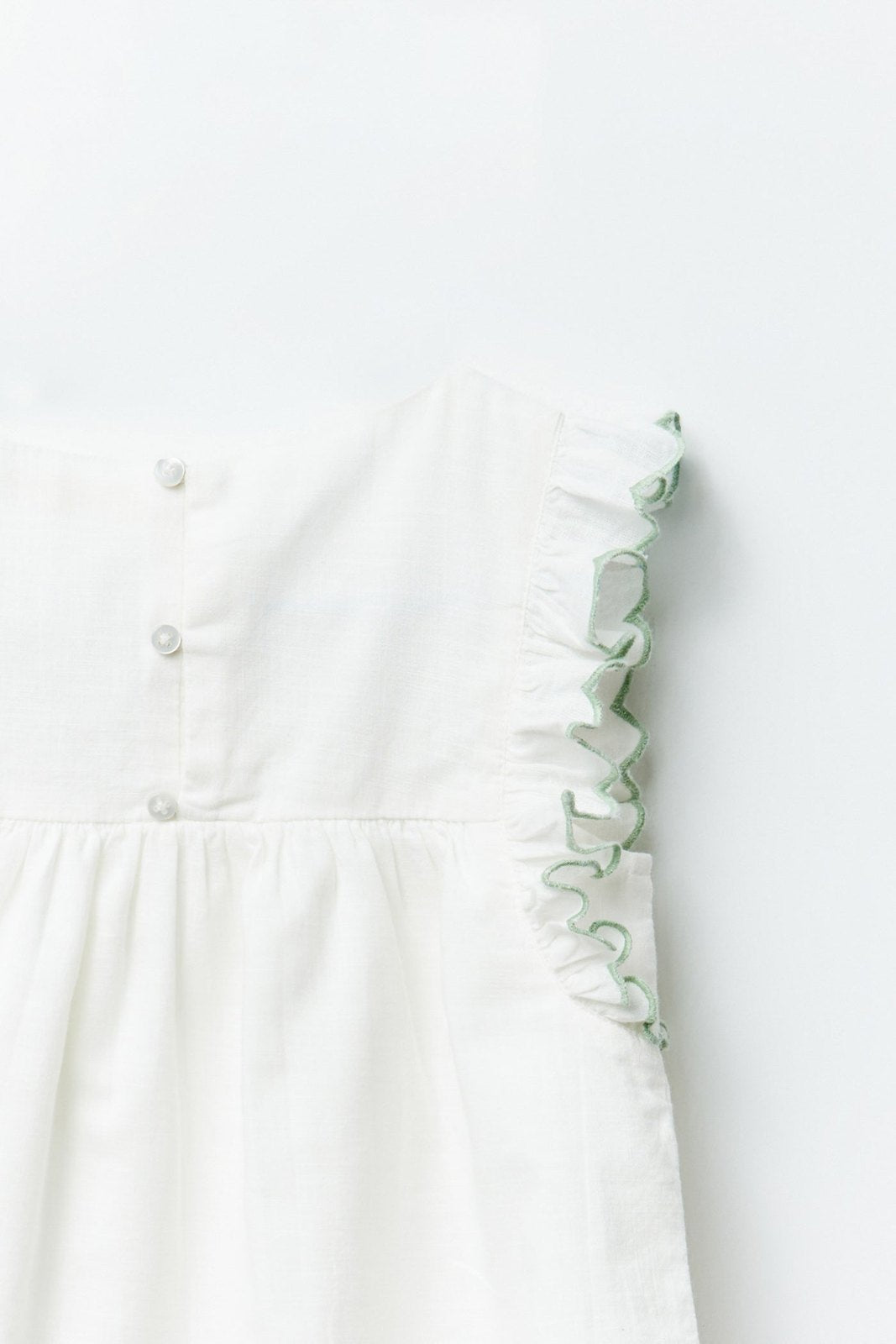 Sfera Embroidered yoke blouse - Cream 4 Shaws Department Stores