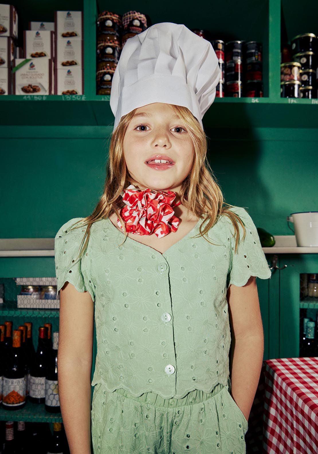 Sfera Voile Blouse - Green 4 Shaws Department Stores