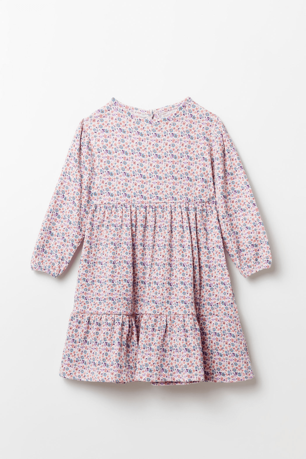Sfera Floral Tiered Dress - White 2 Shaws Department Stores