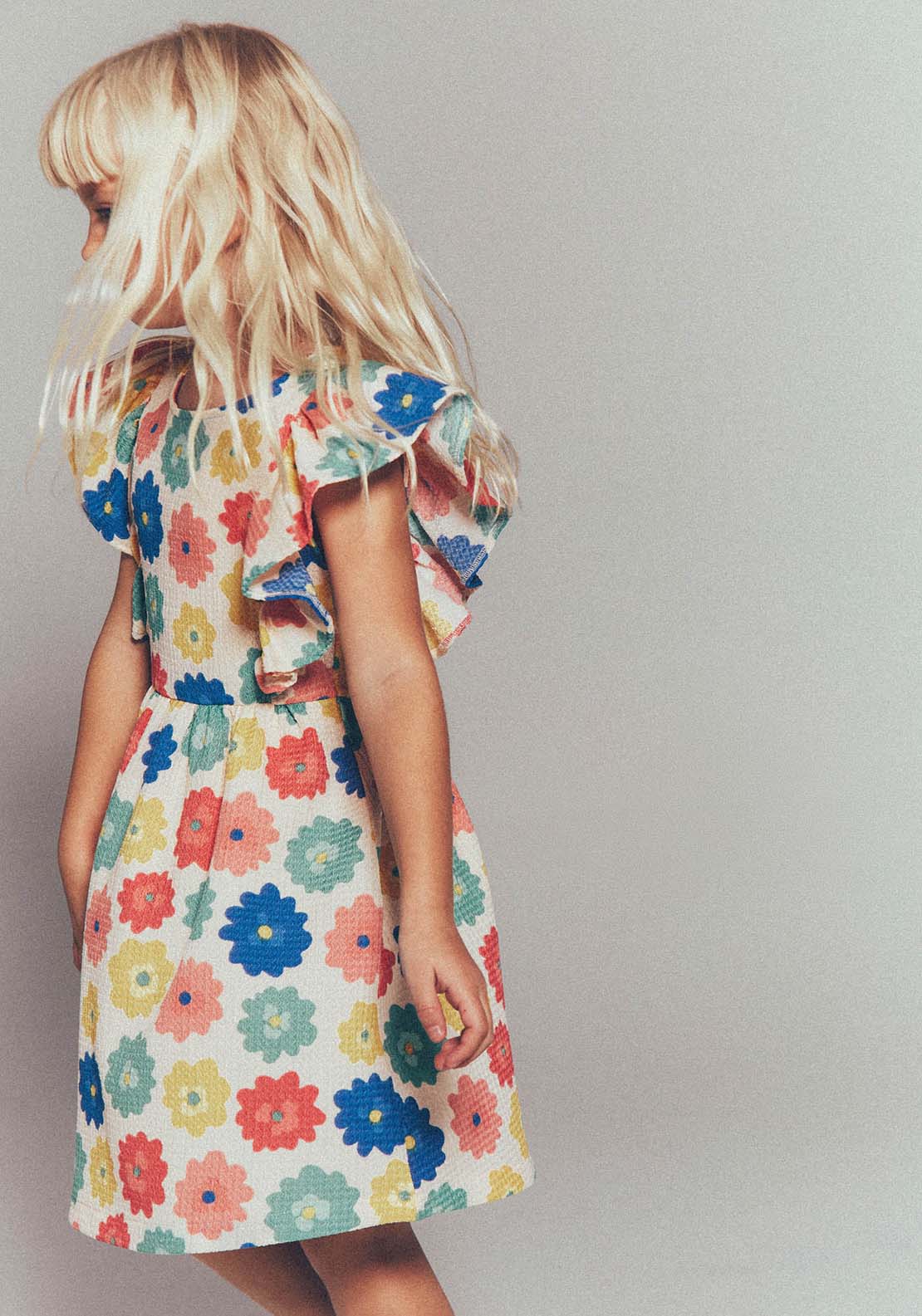 Sfera Short Sleeve Floral Dress - Multi 2 Shaws Department Stores