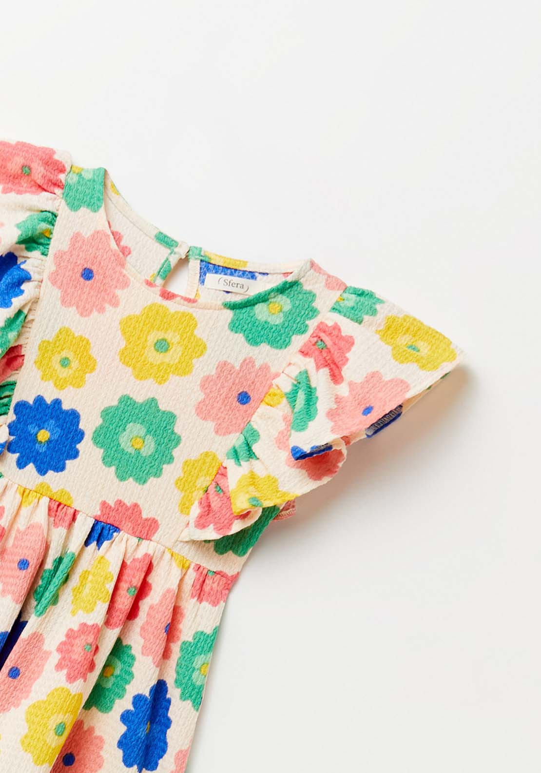 Sfera Short Sleeve Floral Dress - Multi 6 Shaws Department Stores
