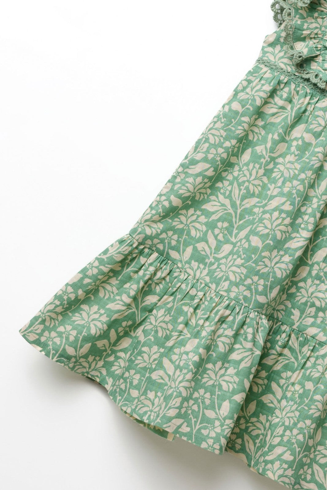 Sfera Printed two-tone dress - Green 4 Shaws Department Stores