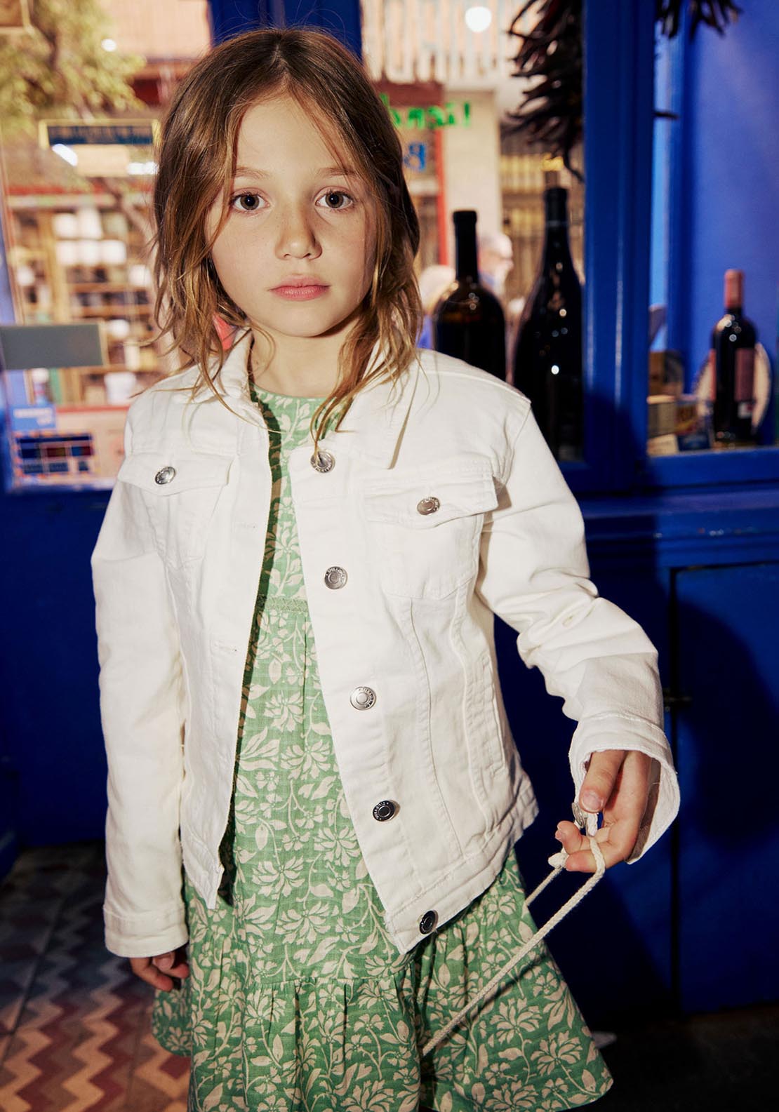 Sfera Jeans Jacket - Cream 6 Shaws Department Stores