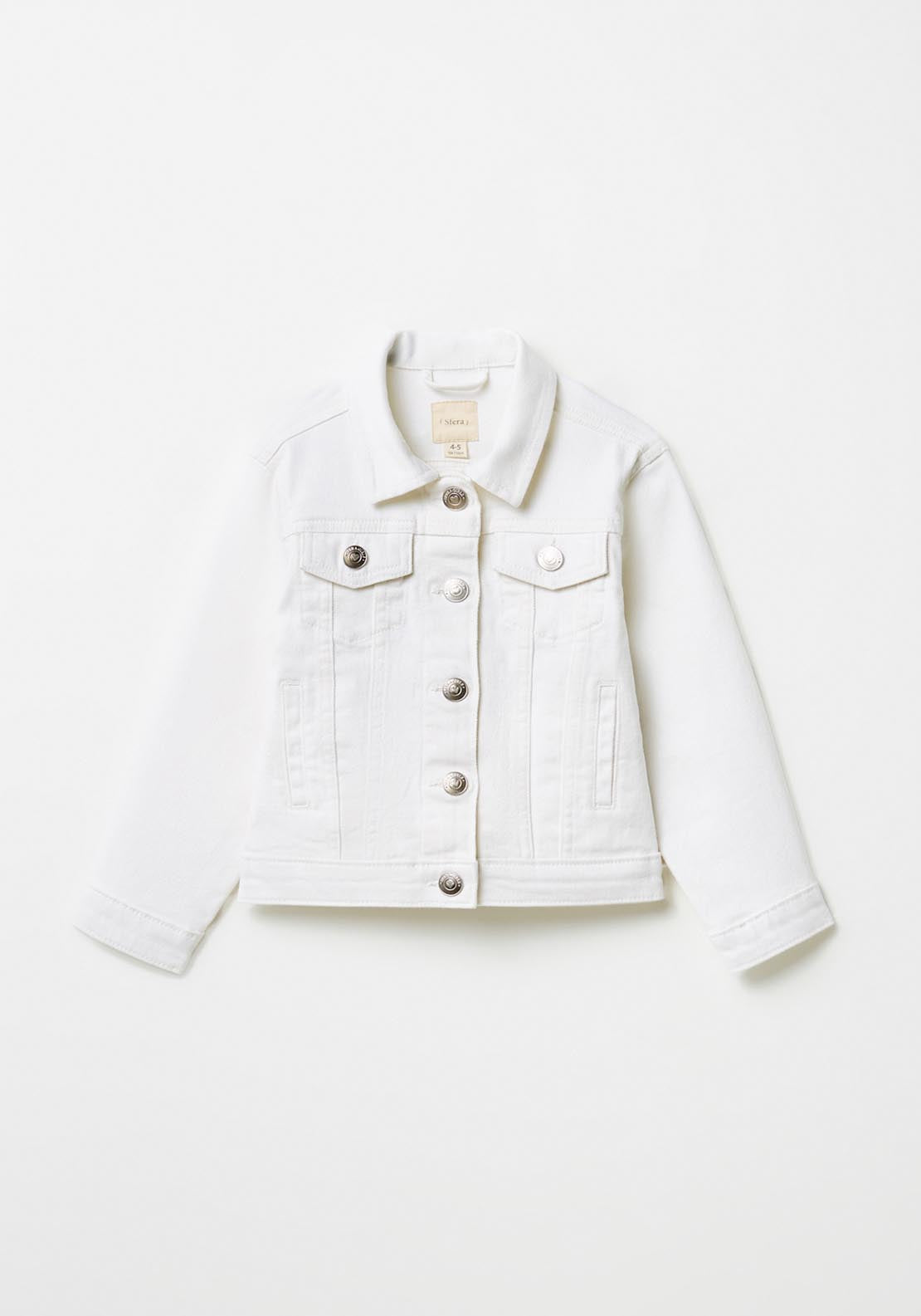 Sfera Jeans Jacket - Cream 1 Shaws Department Stores