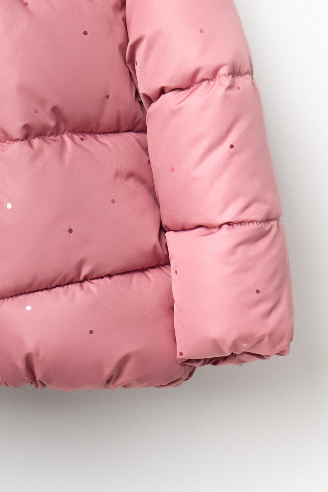 Puffer Jacket With Hood - Pink