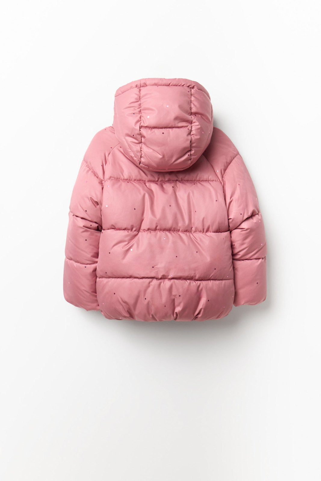 Puffer Jacket With Hood - Pink