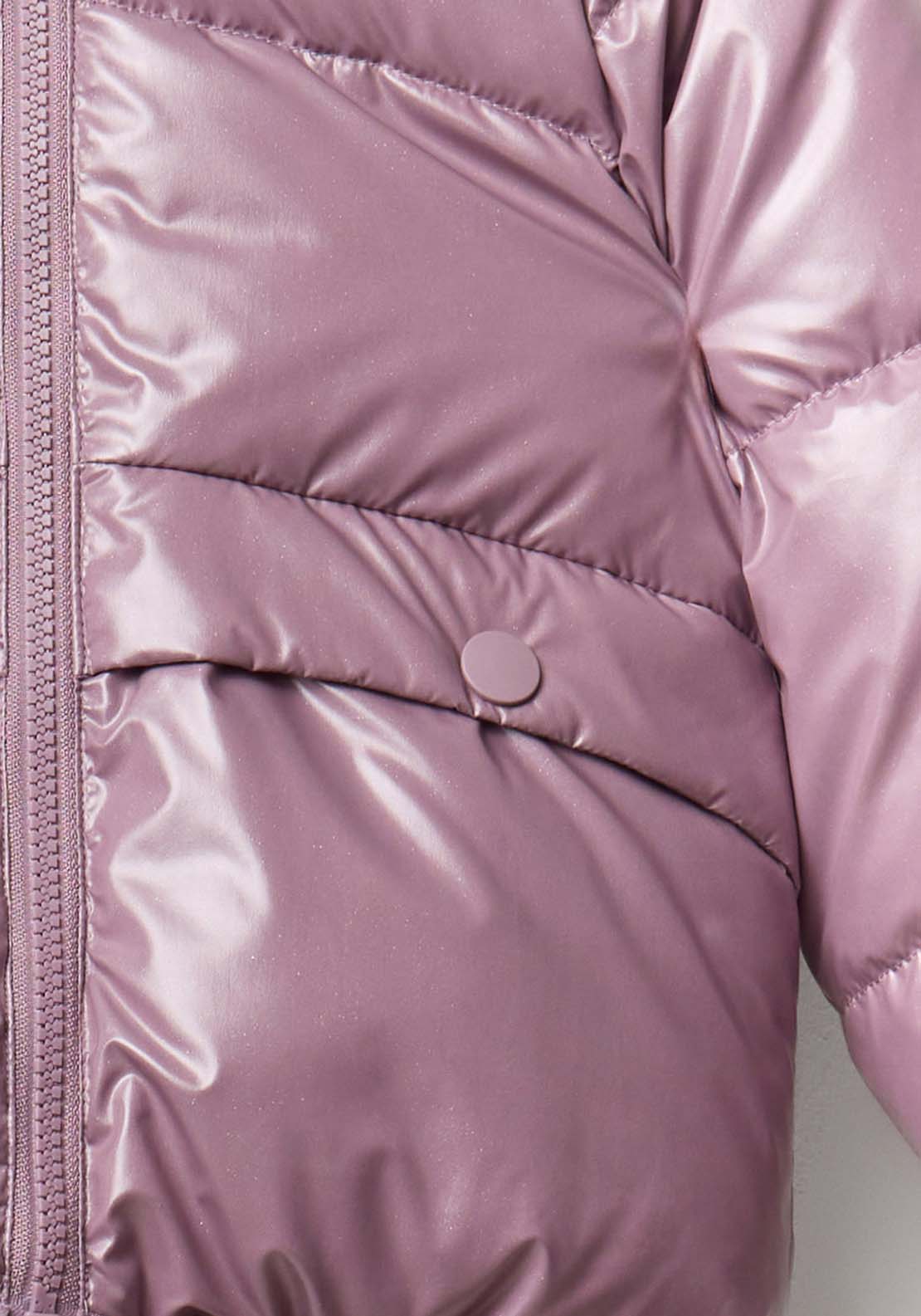 Reversible Glitter Coat - Dark Purple