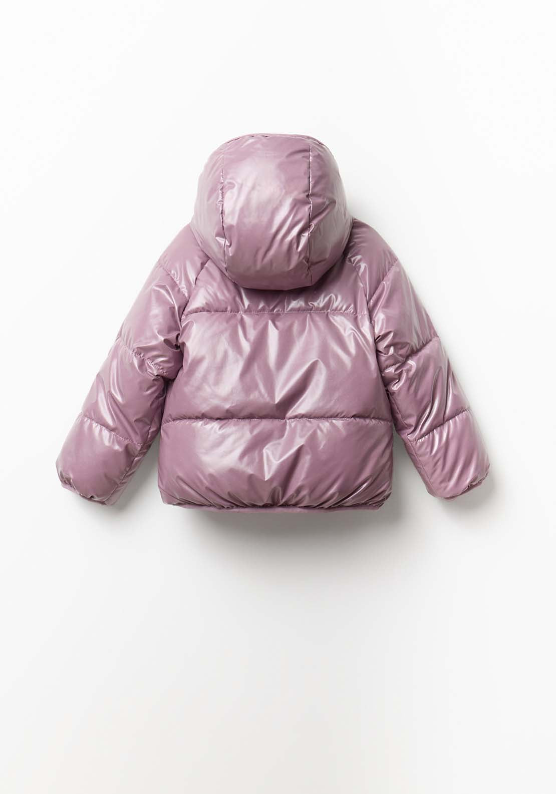 Reversible Glitter Coat - Dark Purple