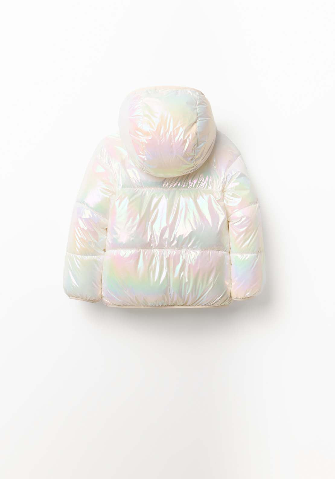 Quileted Puffer Jacket - White Ice
